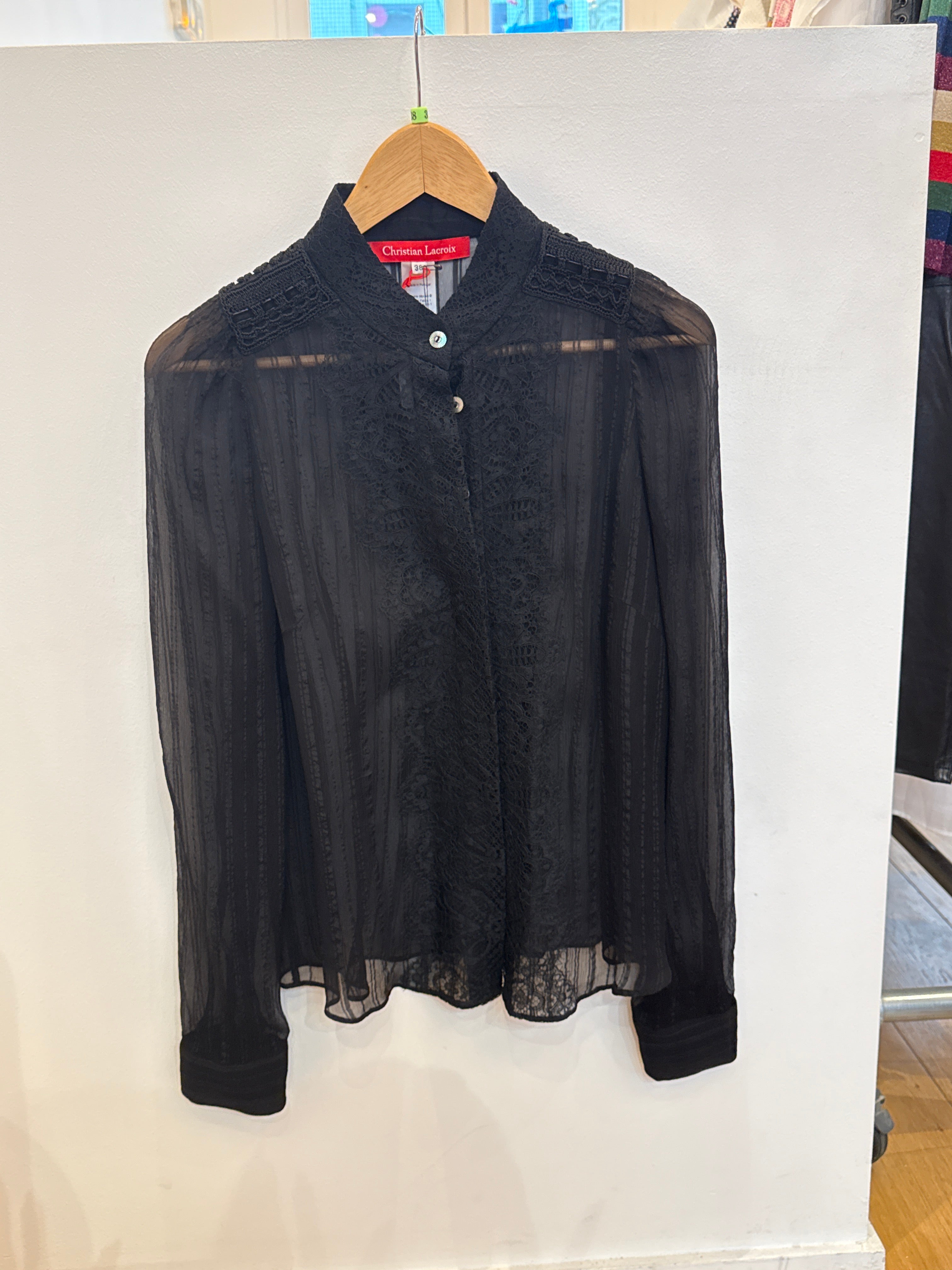 Christian Lacroix Silk and lace shirt AGC3640