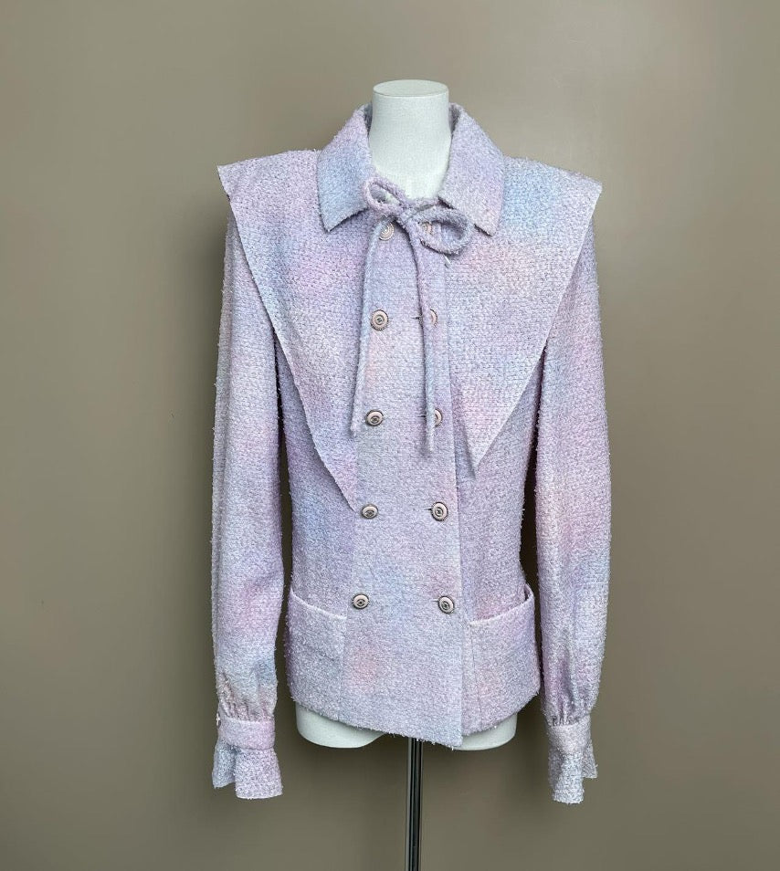 Chanel Station Collection French Romantic Gradient Purple Jacket, Size 38 SYCC2106