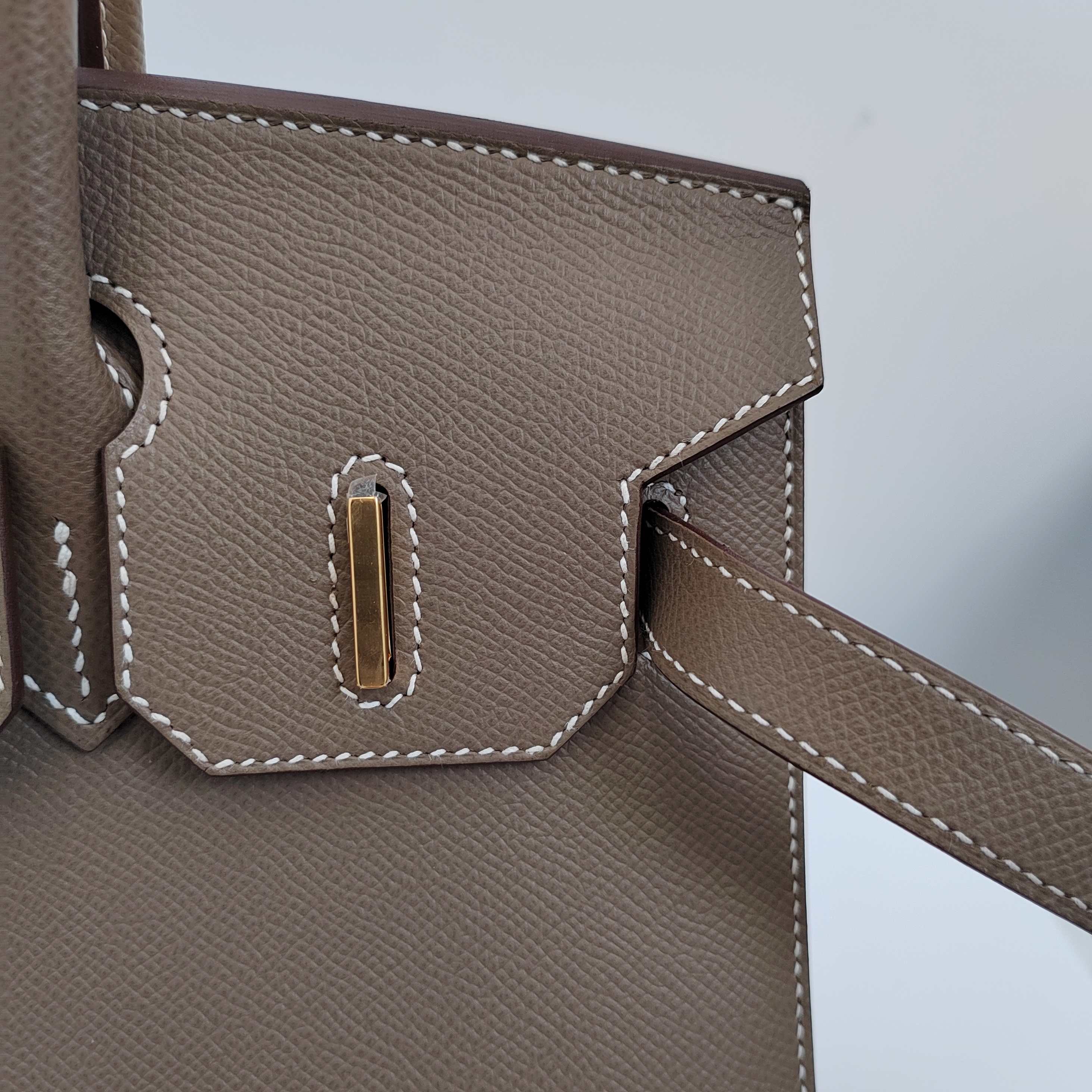Hermès Birkin 30 Etoupe Epsom Leather GHW -Stamp Z