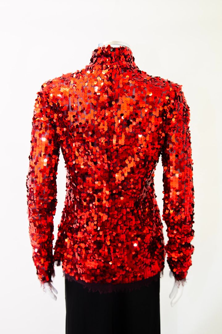 Dolce & Gabbana L/S Sequin Top Red 14