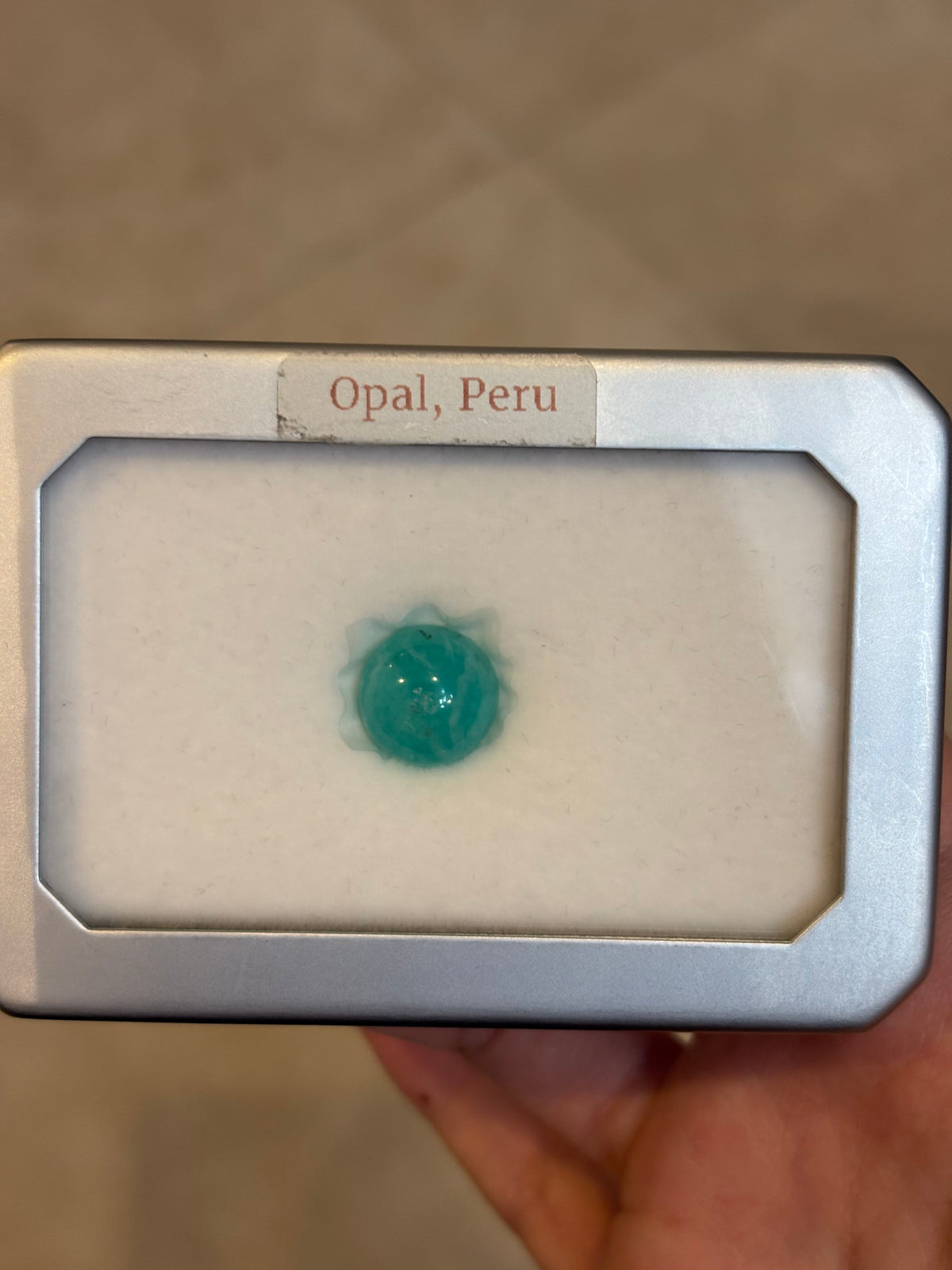 5.20ct Natural Blue Peruvian Opal (rare) THAIC1145