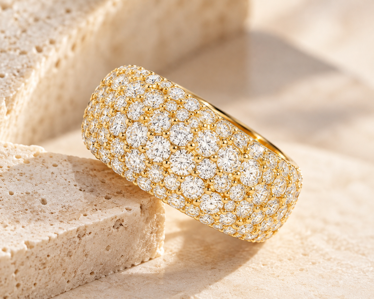 18k Pave Diamond Aura SETTING ONLY SABSET068