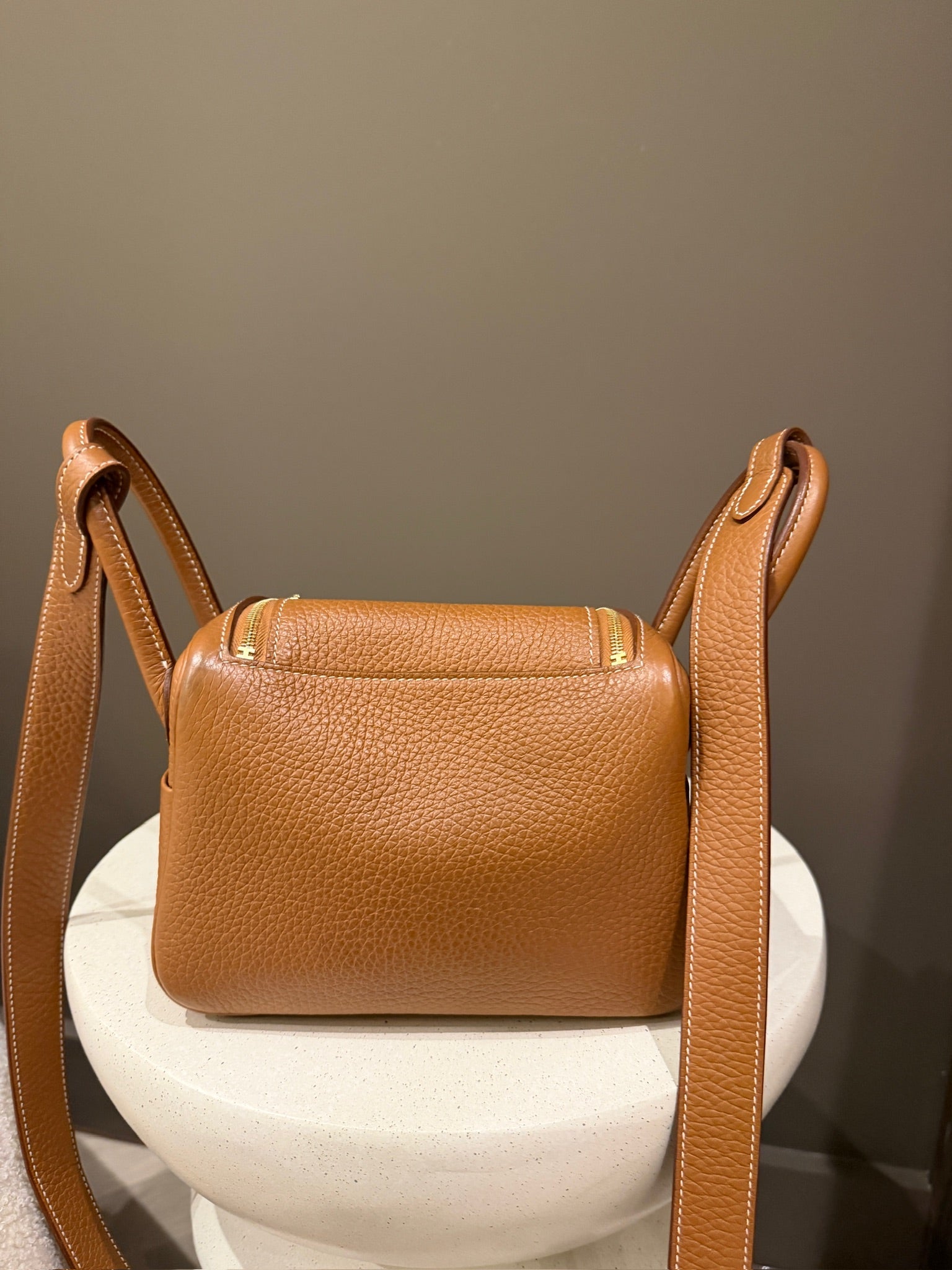 Hermès Mini Lindy 20 Gold GHW