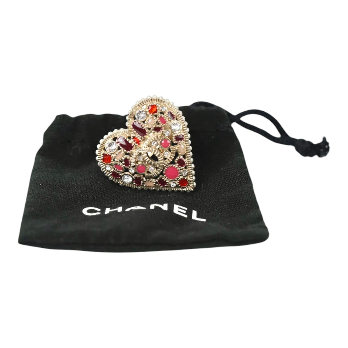 Chanel Vintage Jewelry Ring Heart - size 54