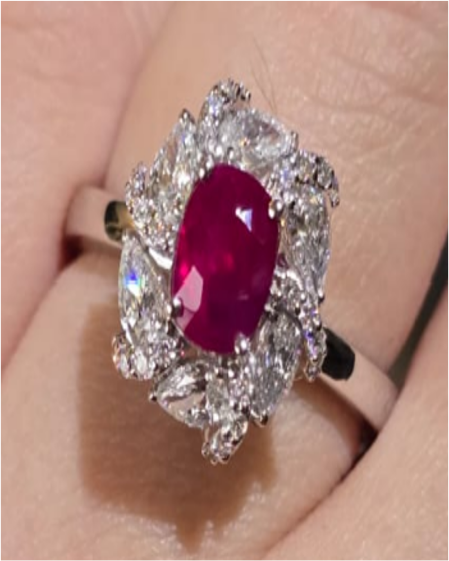 1.07ct Unheated Burma Ruby Ring SYCB77