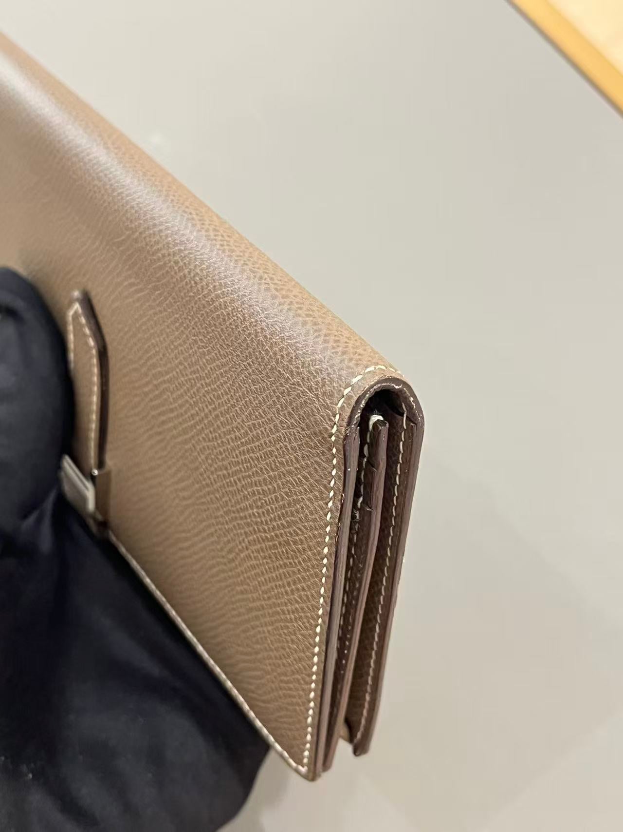 Hermès Bearn Long Wallet - Etoupe (Elephant Grey)