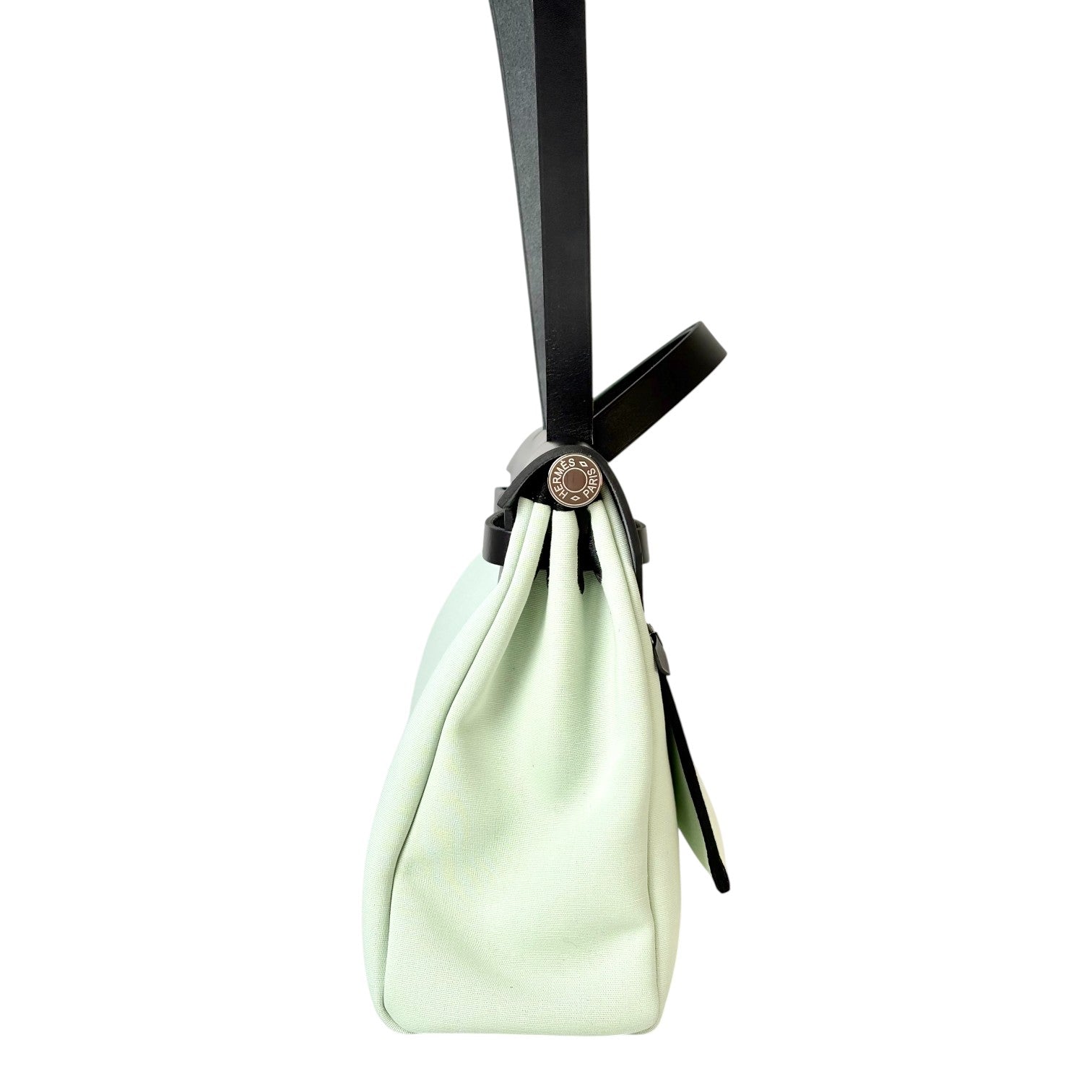 Hermes Herbag Zip 31 Black & Mint Bag