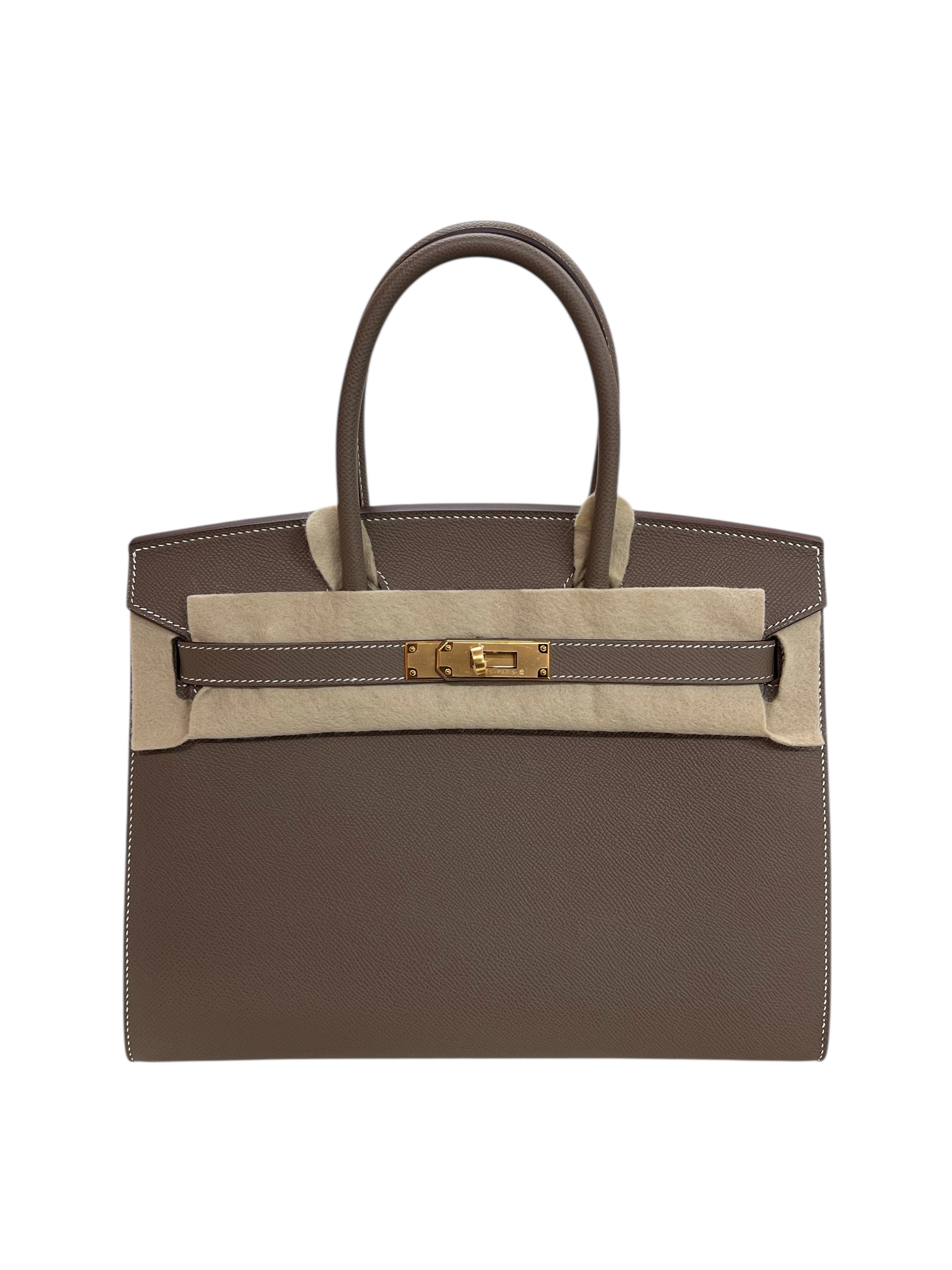 Hermes Birkin 30 Sellier Etoupe Epsom GHW #W SKCJB-264969