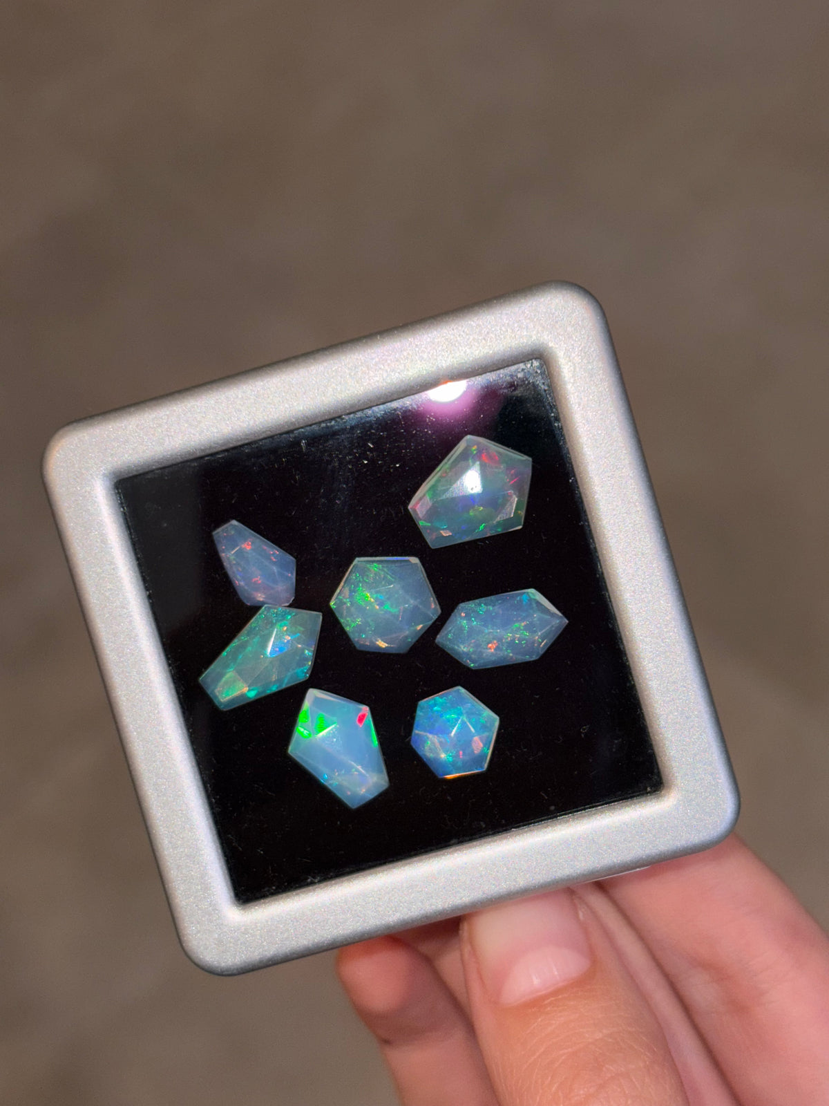 10.00ct Natural Fancy Opal Set THAIC1188