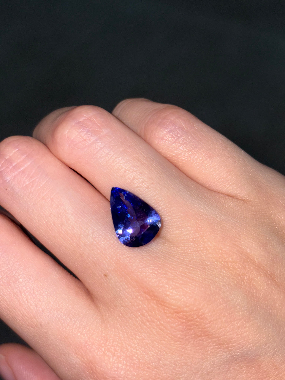 4.70ct Tanzanite Pear THAIC1299