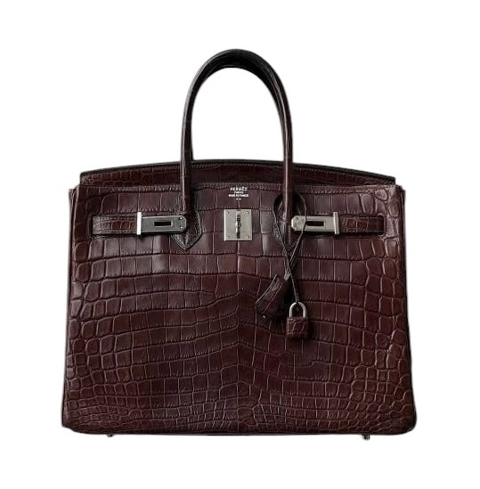 *Hermes Birkin 35 Ebene Matte Nilo PHW SYCYB1081