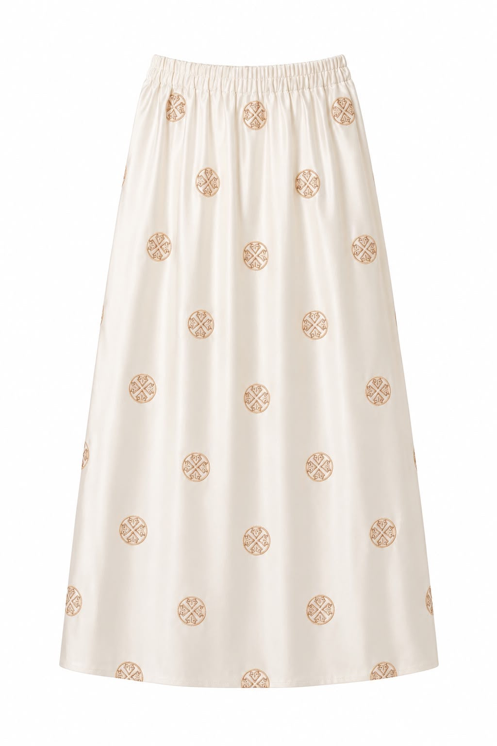 SKIRT VELVET WHITE GOLD MCL12354
