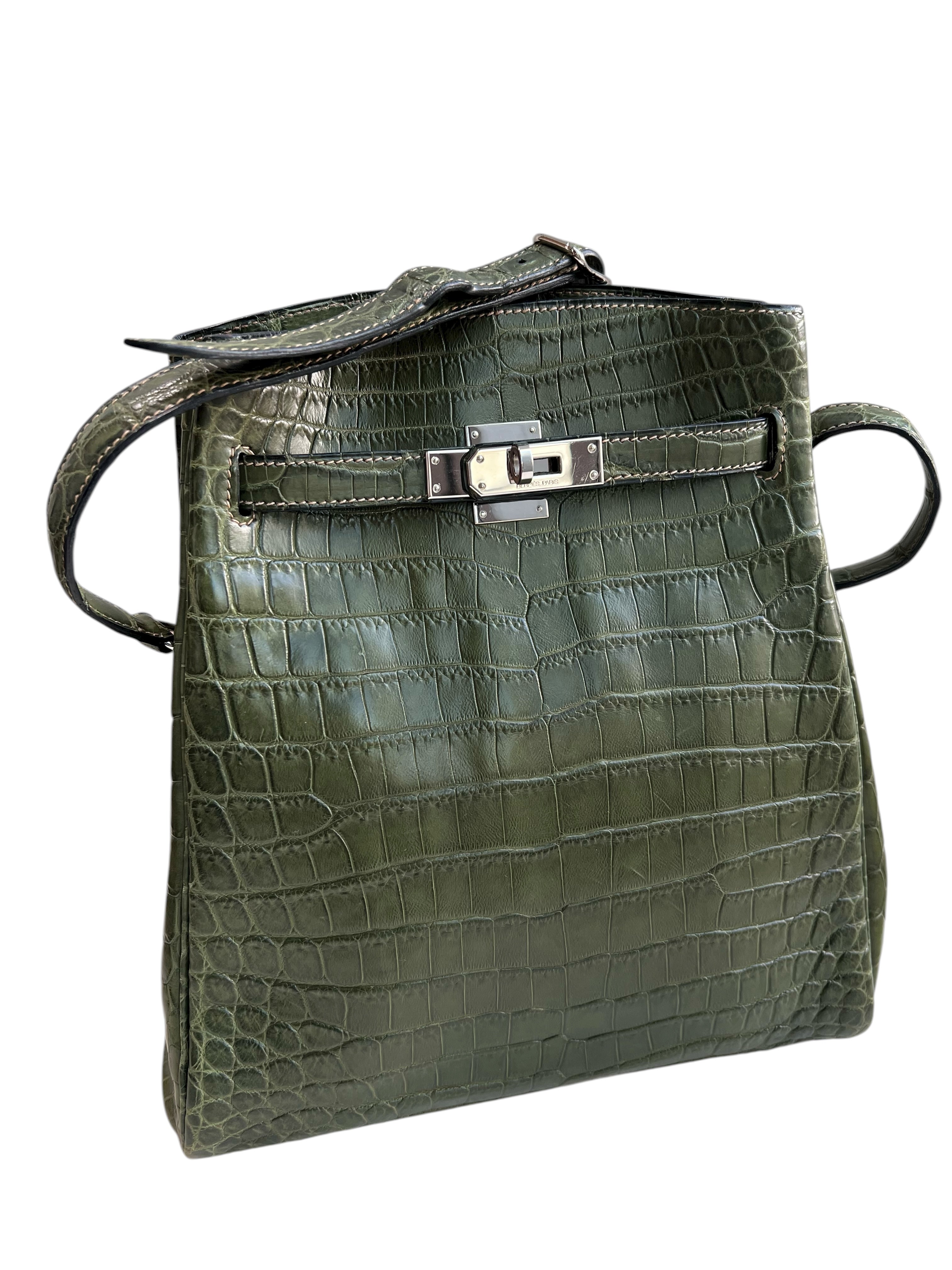 Hermes Kelly Sport GM 24 cm Vert Veronese SYCYB1094