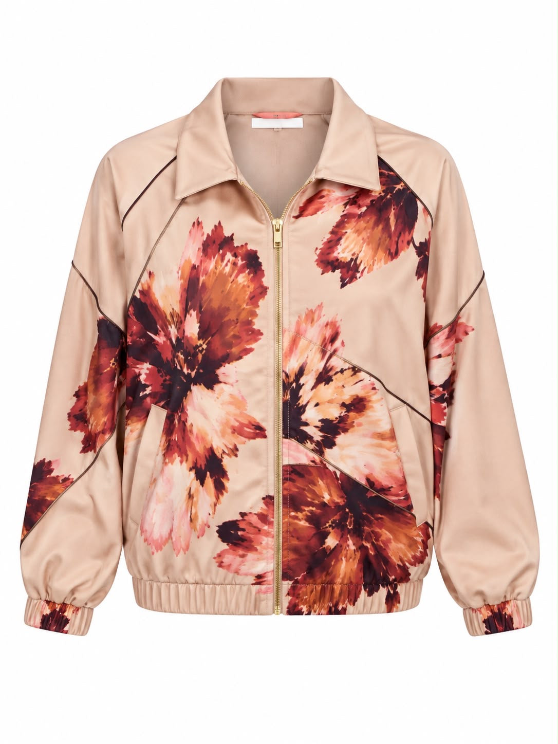 BOMBER DAWNY SUEDE NUDE FLORAL MCL13407