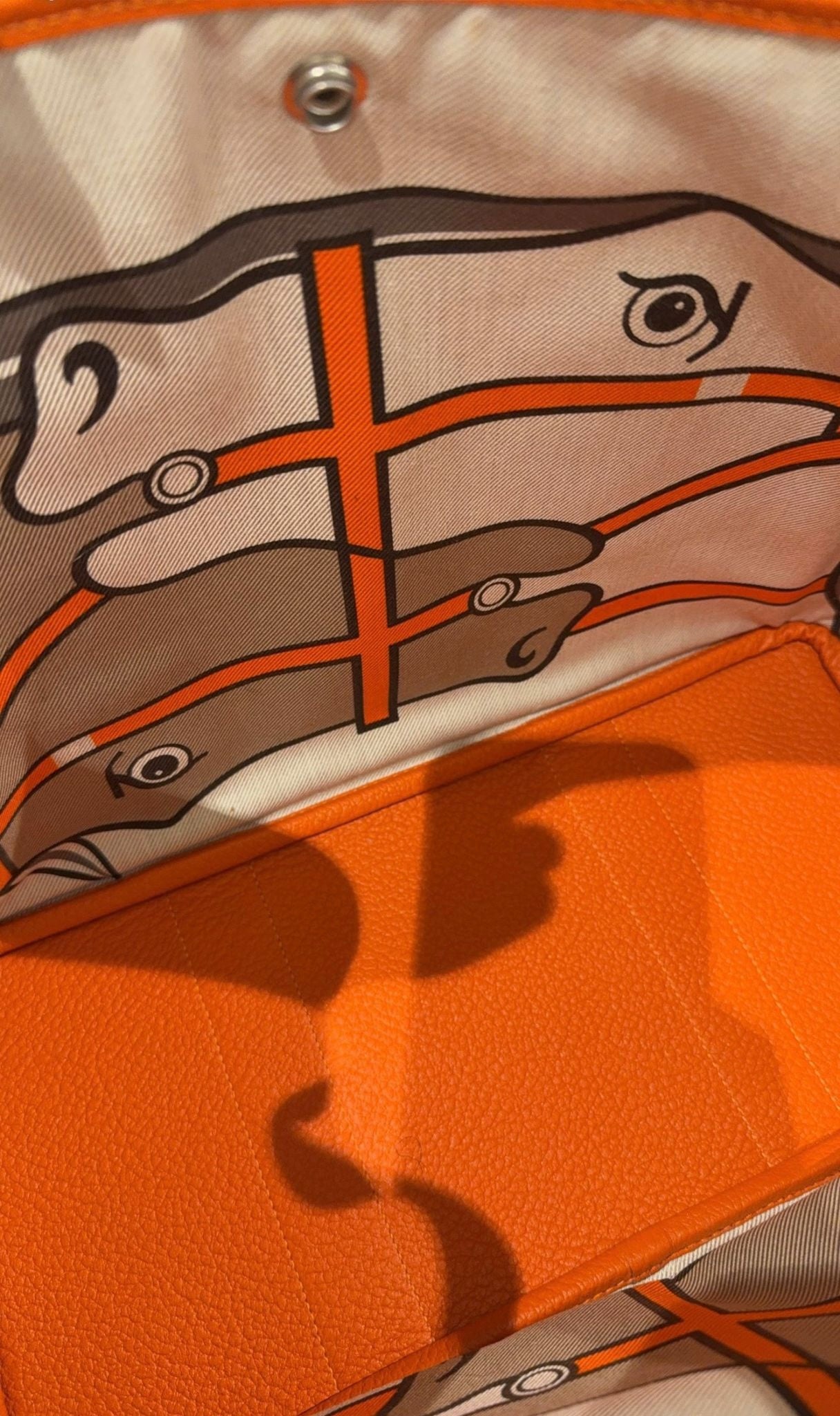 Hermes Garden Party 36 in Feu with Limited Edition Lining