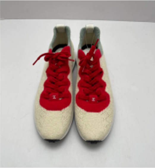 Chanel limited edition sock shoes with logo on the heel, size 39, currently unused. LZ260707SA0882