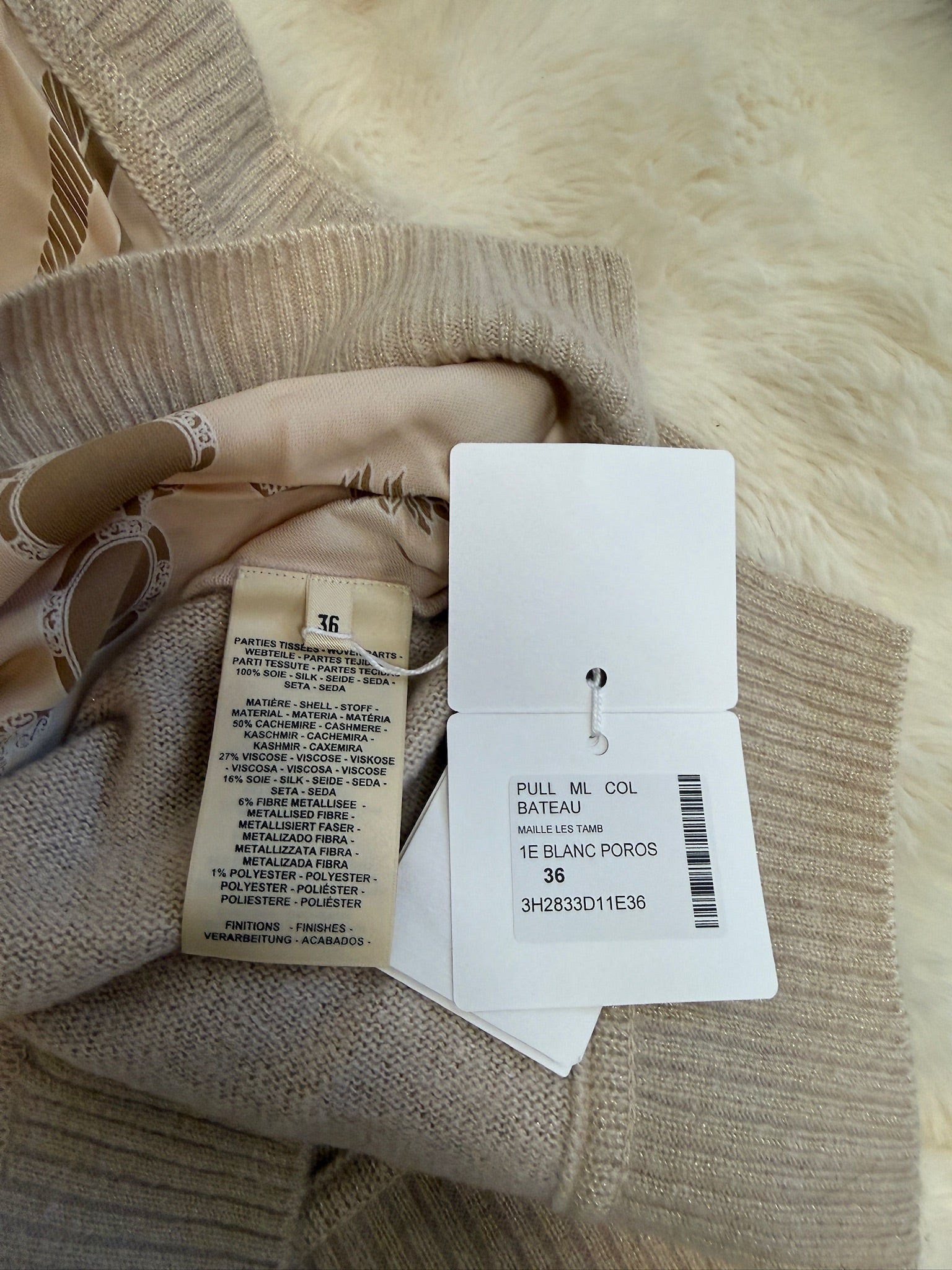 Hermès Nautical Embroidered Sweater - Ivory