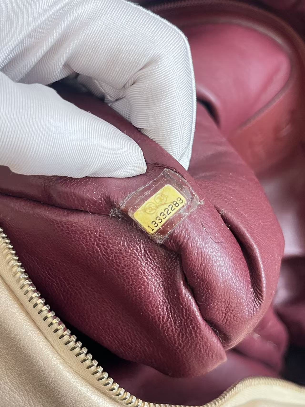 Chanel Quilted Lambskin Puffy Bowling Bag - Beige