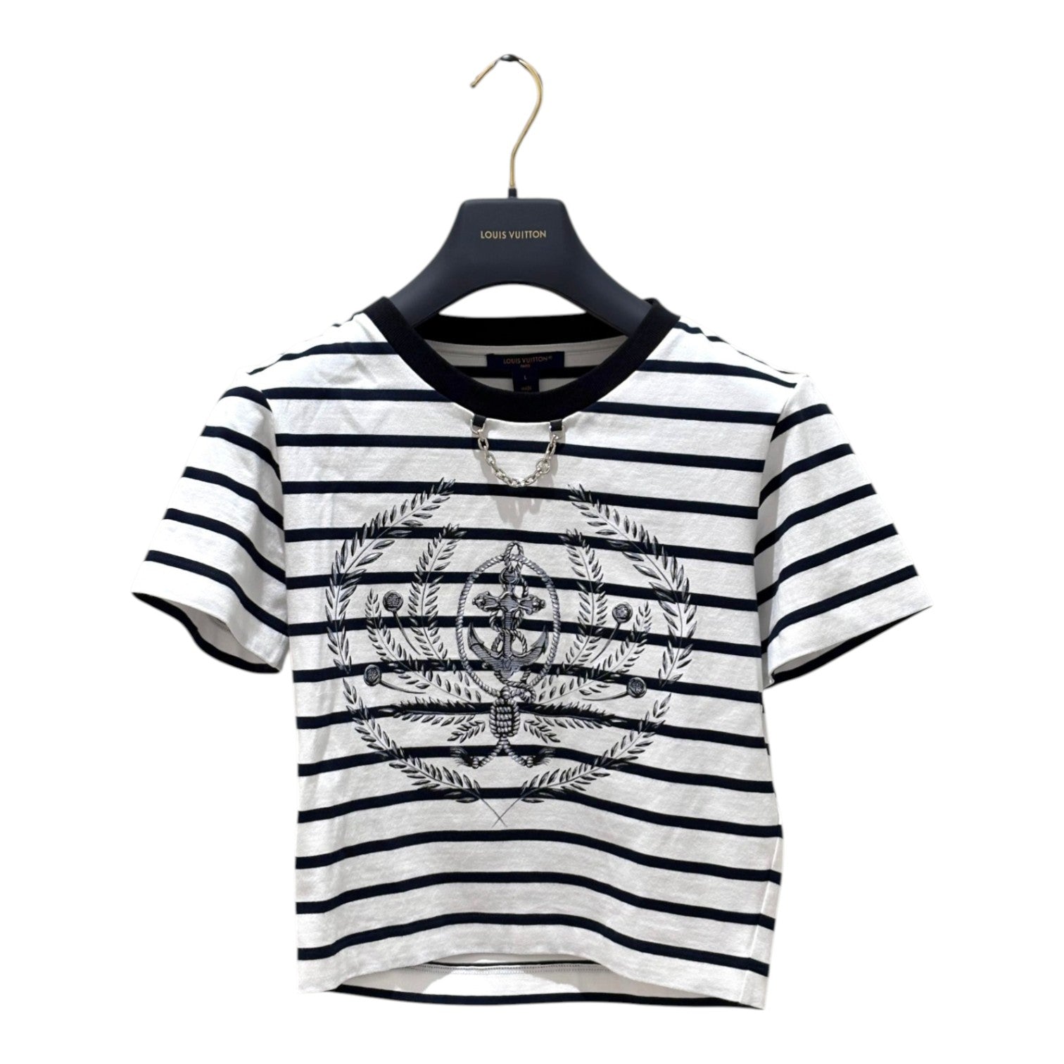 Louis Vuitton White Cotton T shirt in size L