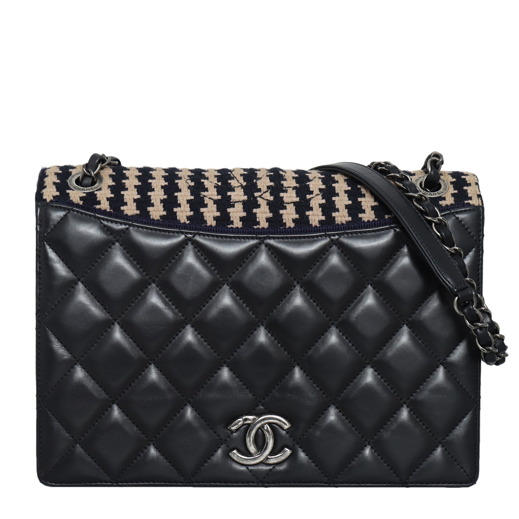 Chanel Quilted Ballerine Tweed Flap Bag CHA11100B