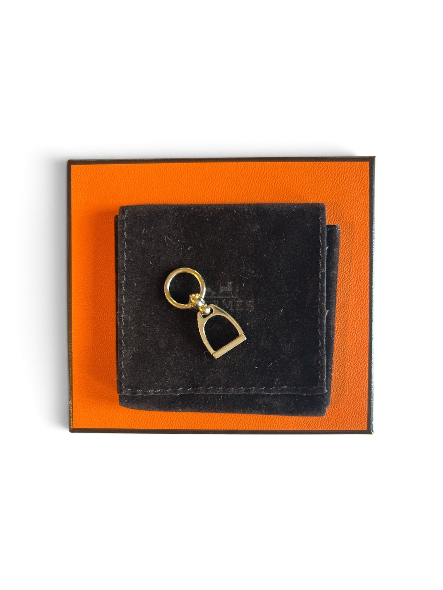 Hermes Scarf Ring - Gold Charm