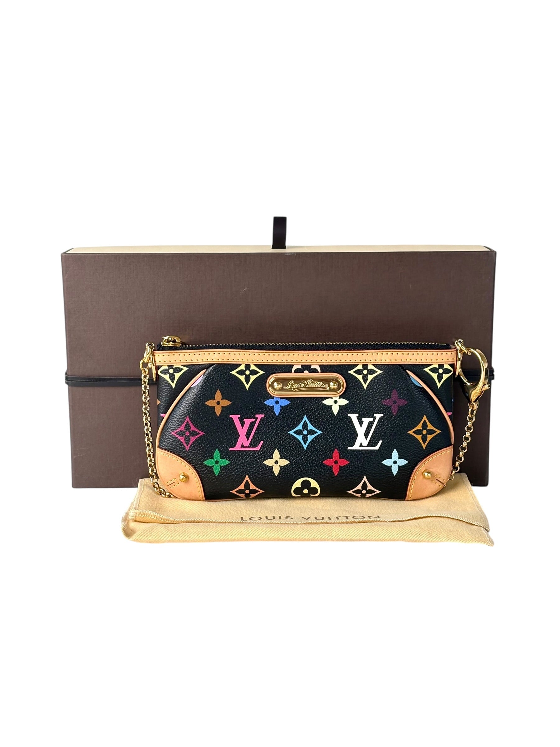 Louis Vuitton Multicolor Black Clutch