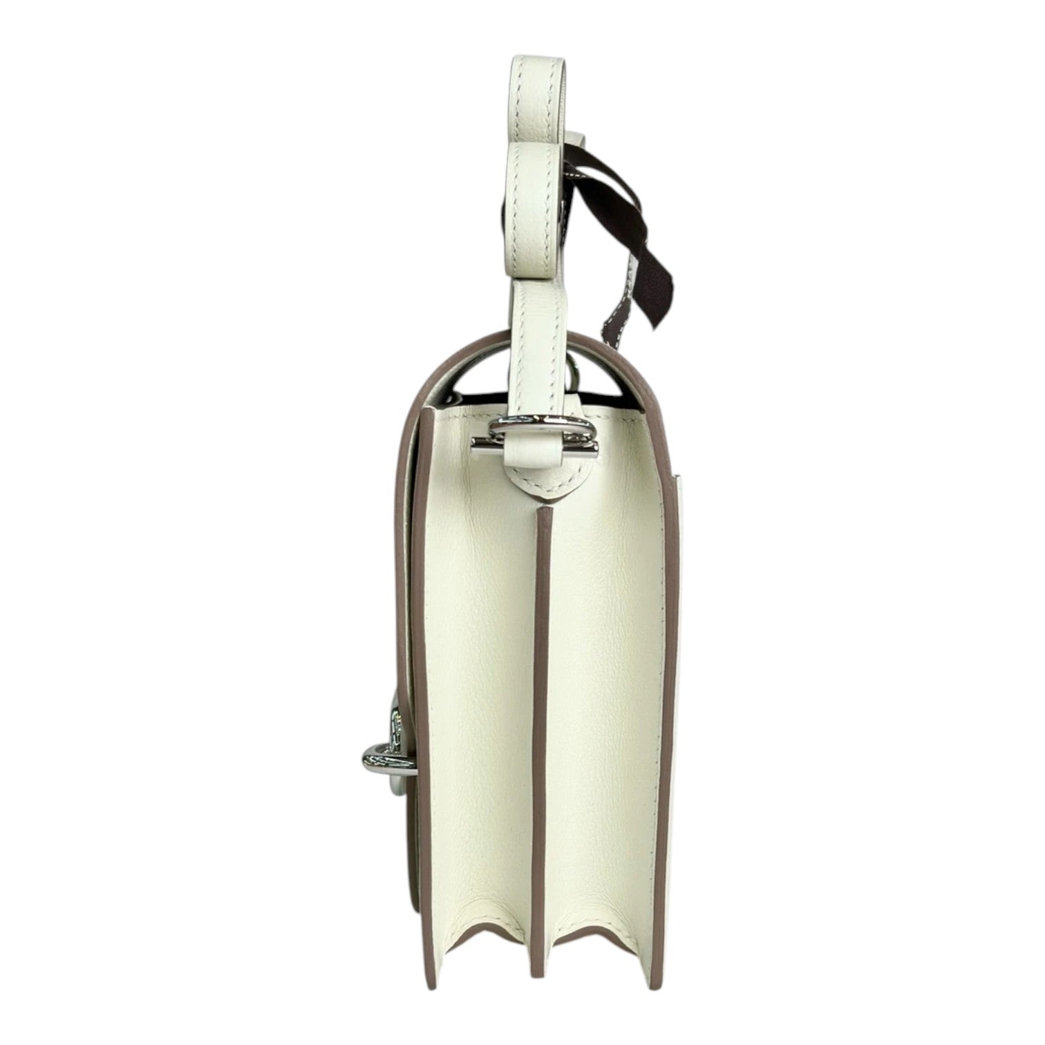 Hermes Mini Roulis Bag in Verso Mushroom & Biscuit Evercolor