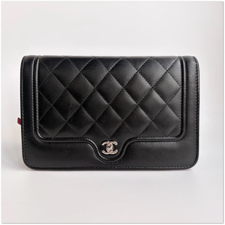 CHANEL Black Lambskin WOC C19496335303