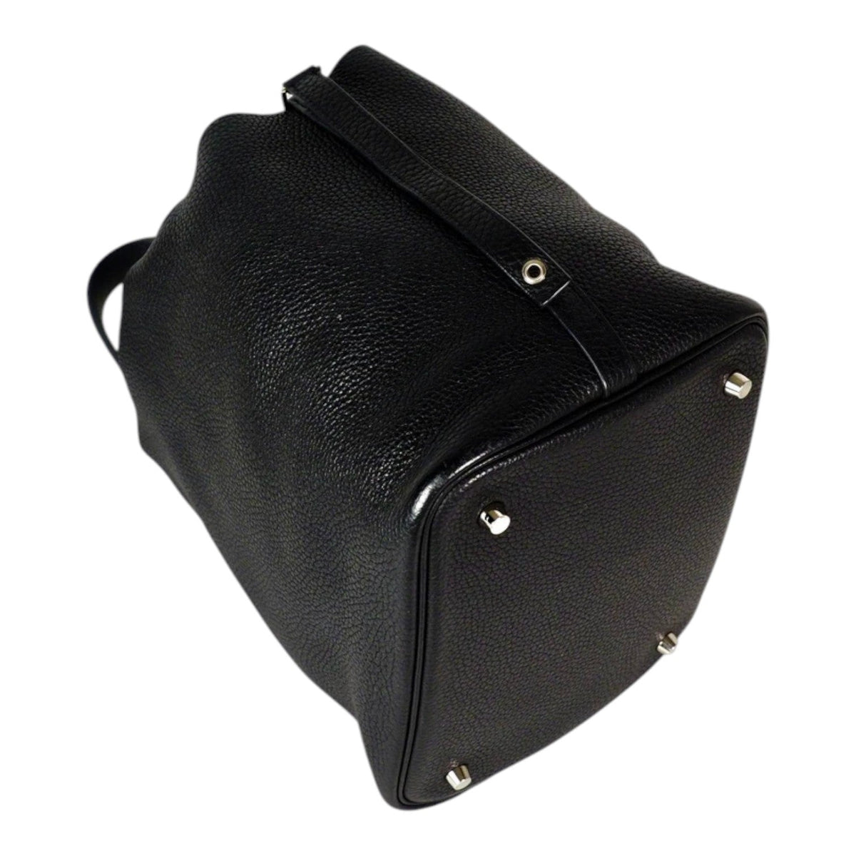 Hermes Black Picotin 22 in Clemence Leather Bag
