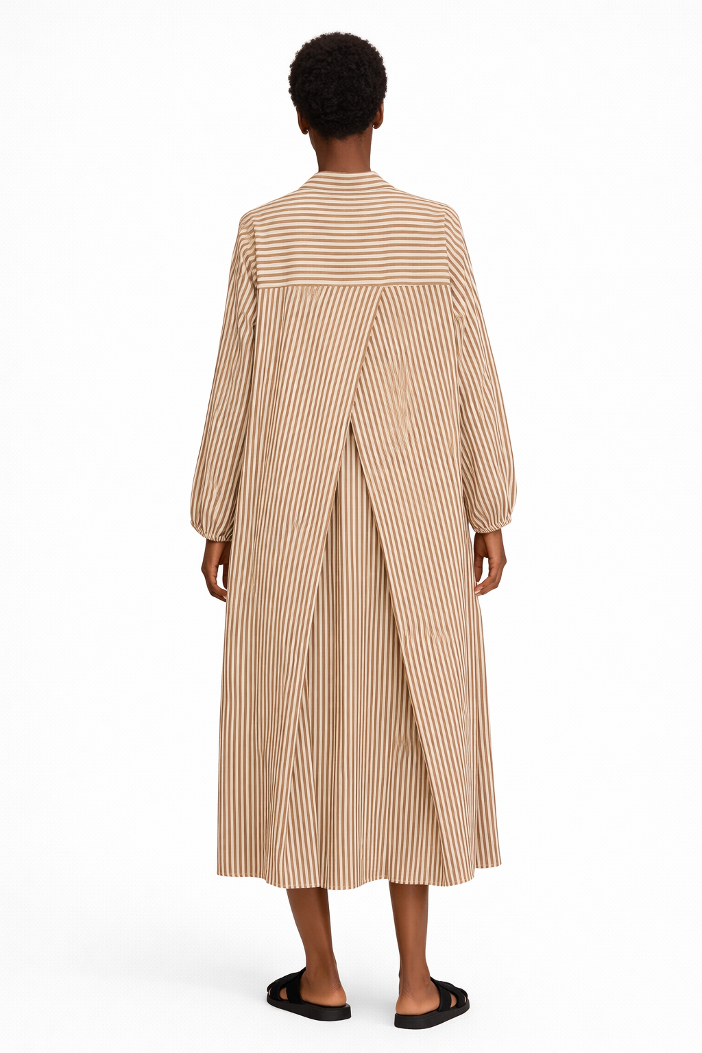 PINSTRIPE LOOSE FIT MAXI DRESS (فستان) "MIA"