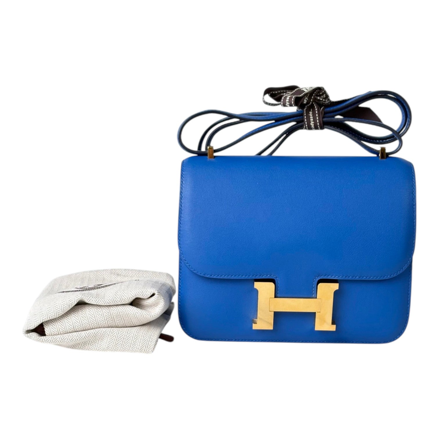 Hermes Constance Mini in Blue Swift with GHW