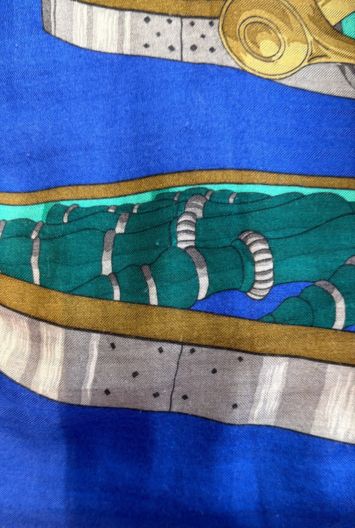 Hermes Blue 140 Scarf SYC2032