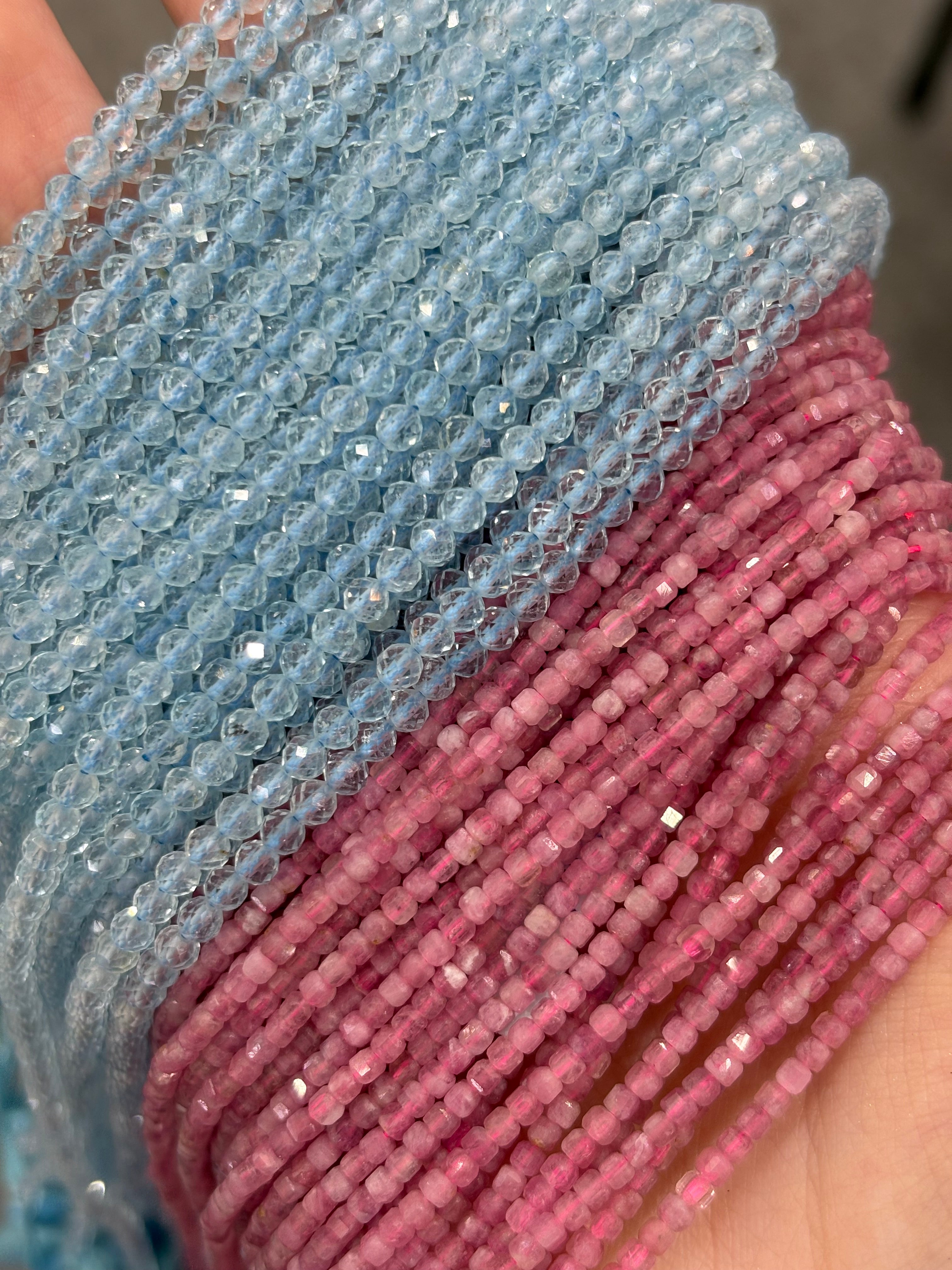 Pink Tourmaline Beads DXBCS4488