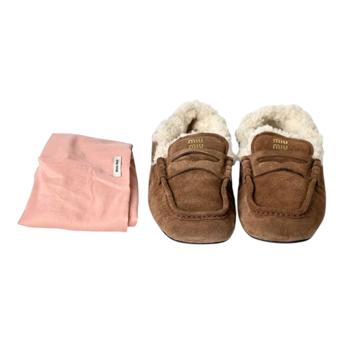 Miu Miu Suede Loafer Shoes - Size 39