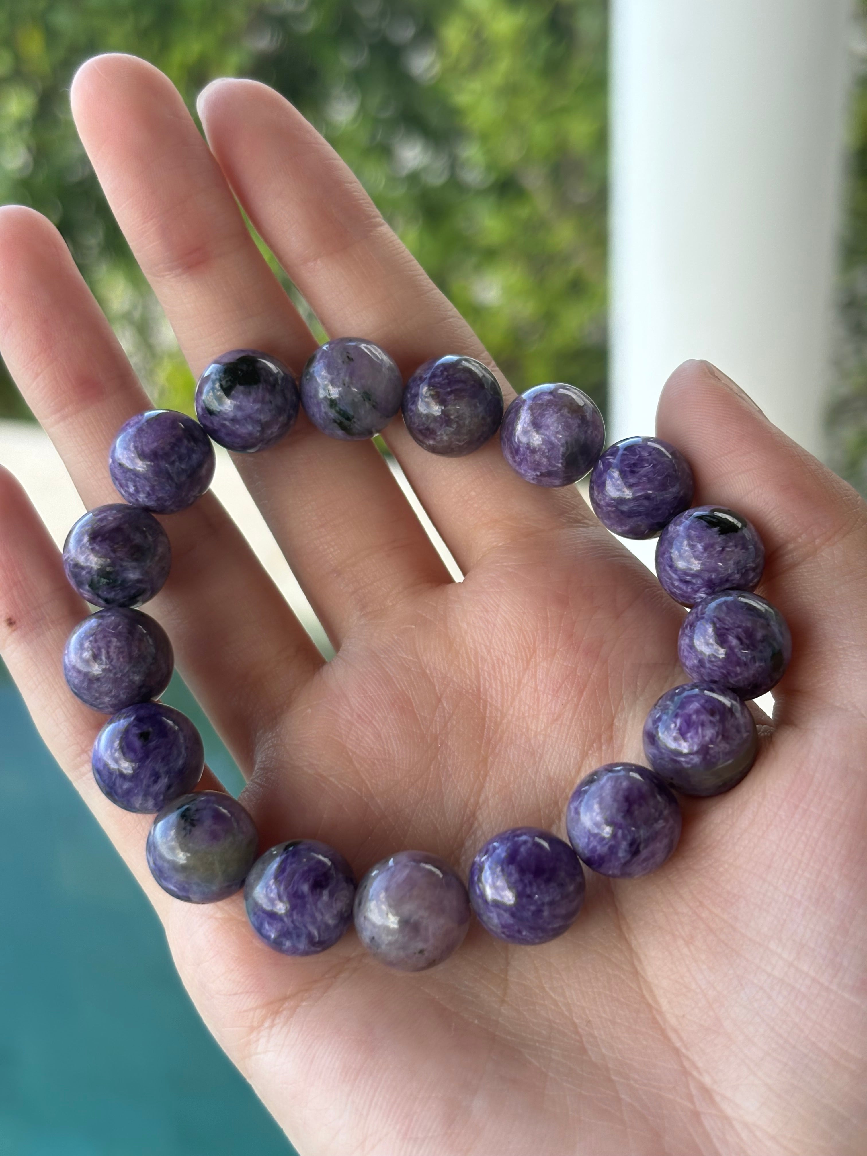 200ct Exclusive Charoite bracelet D11.7-11.9mm DXBCS5468