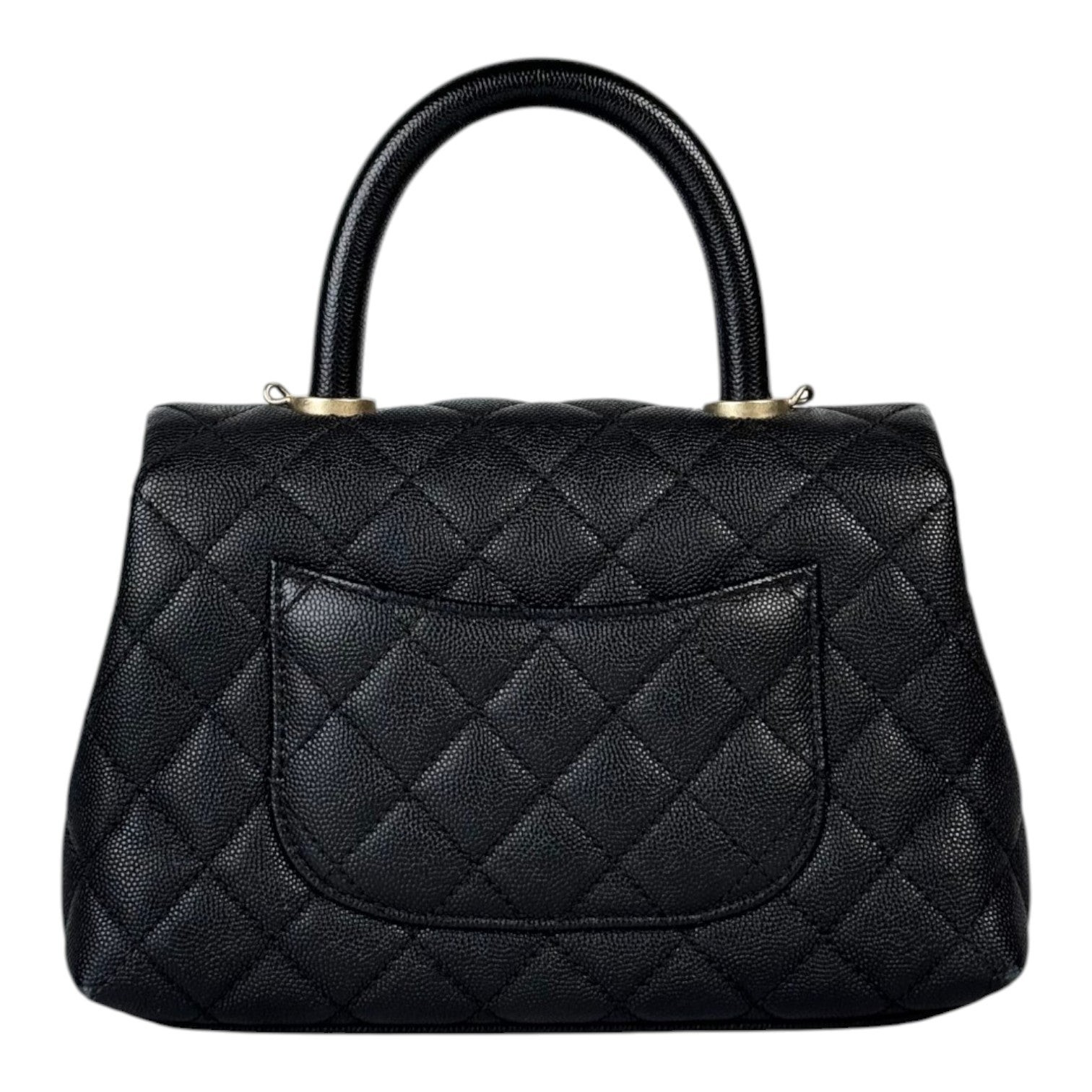 Chanel Coco Handle Small Black Caviar GHW Bag