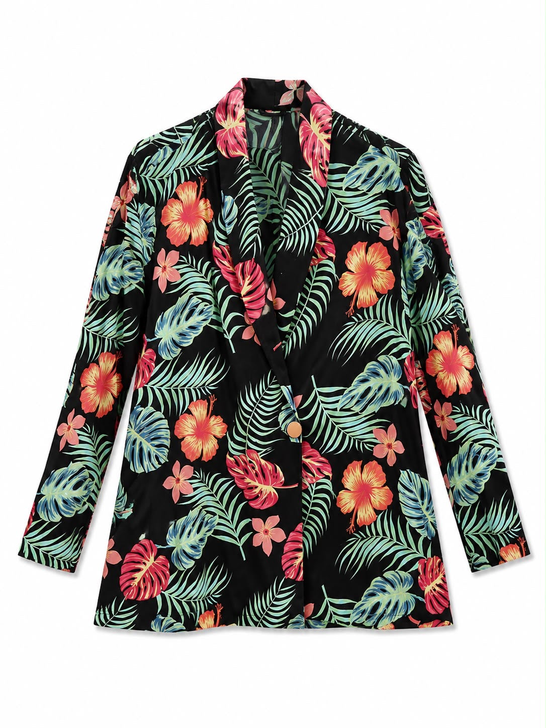 SUIT BLACK FEATHERS FLOWERS TROUSER AND JACKET MCL12366