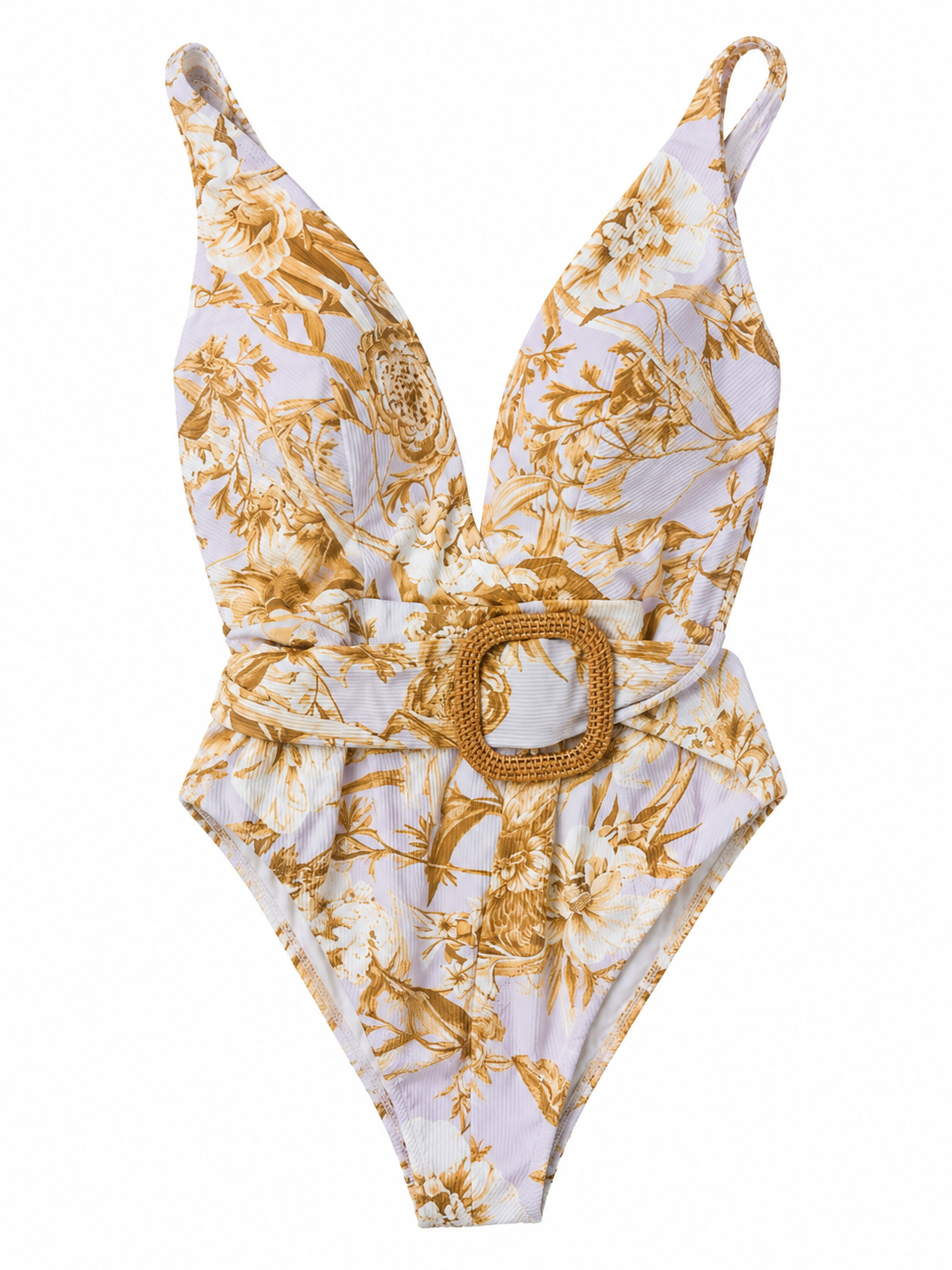 SWIMSUIT 1 PIECE LILAC FLOWERS MCL12862