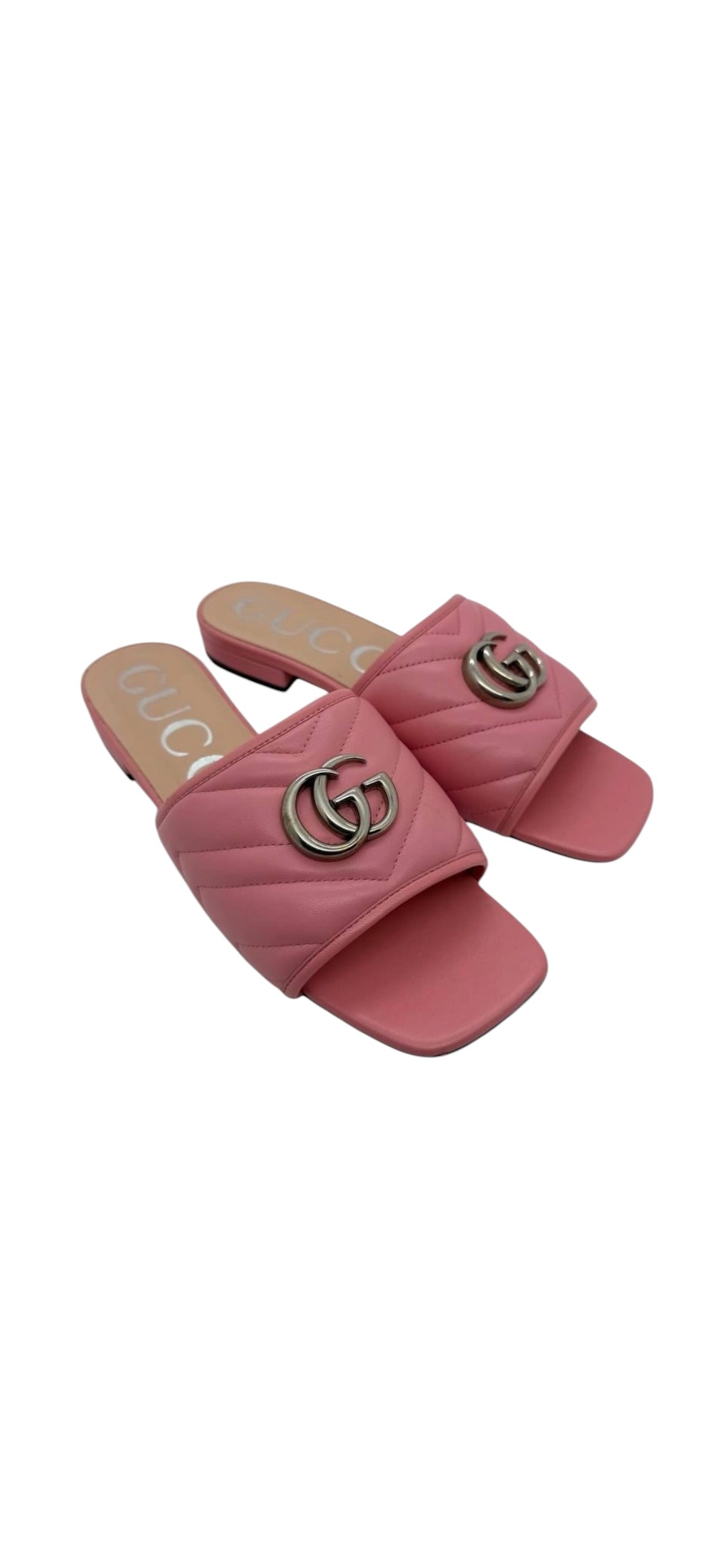 Gucci Marmont Sandals Pink Sz37 DLT6954
