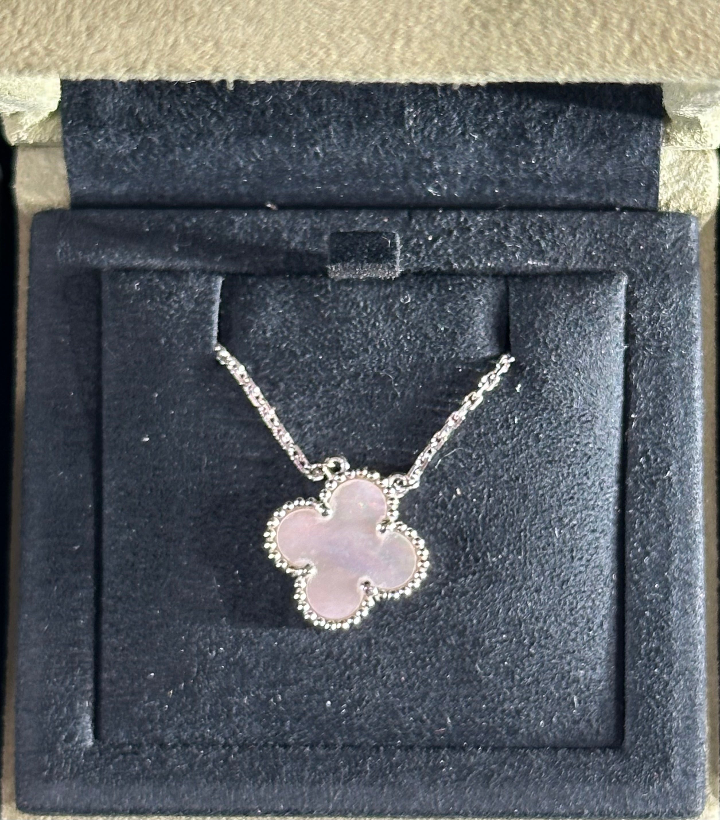 VCA MOP in WG Vintage Alhambra Necklace