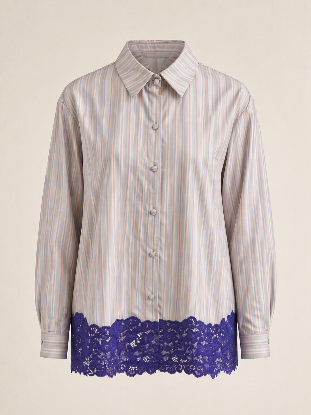 SHIRT DANIELA LACE PURPLE STRIPES MCL00969