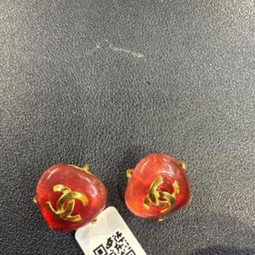 CHANEL Red Candy Ear Clips CQ509015