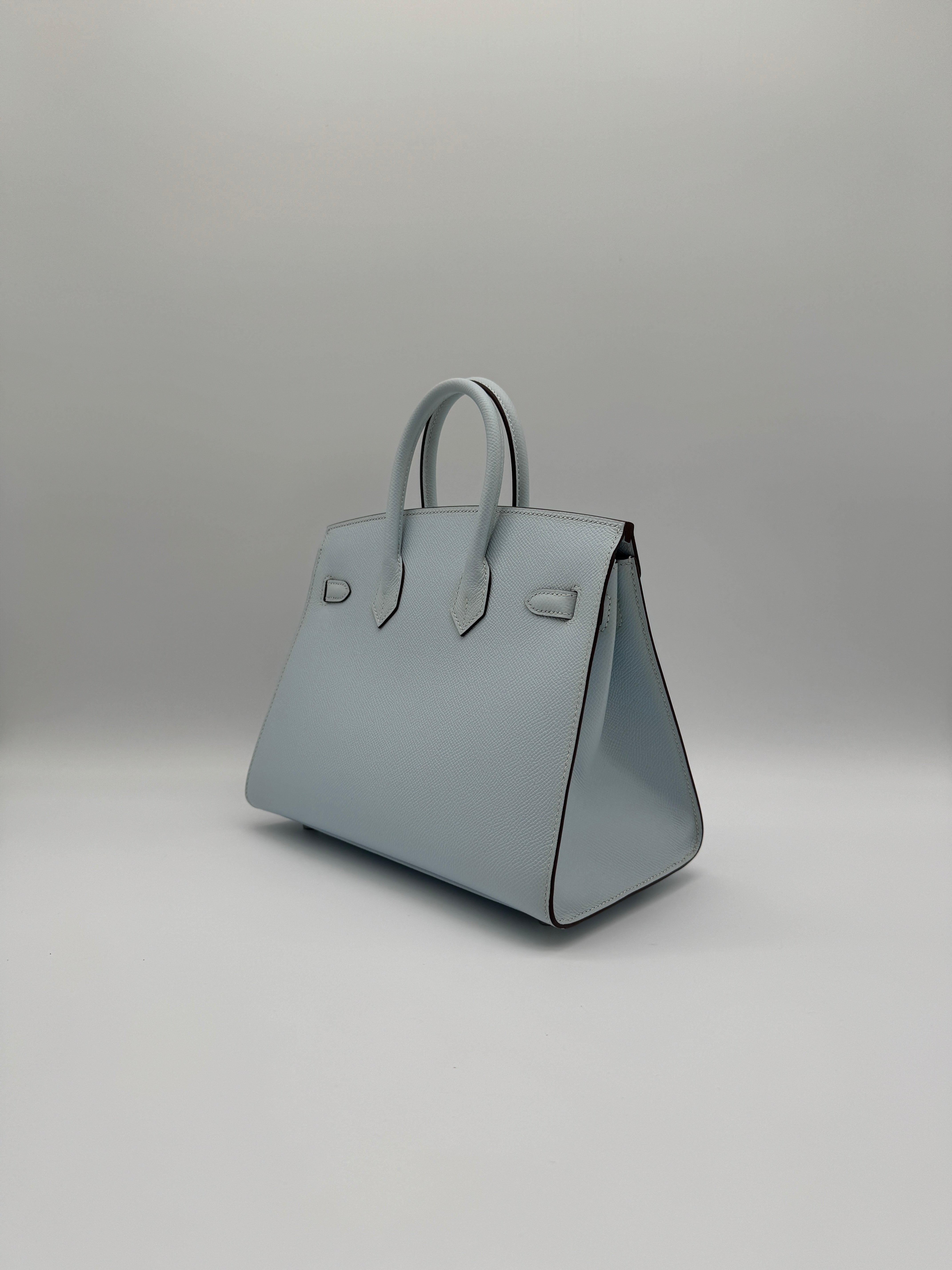 Hermès B25 Blue Brume Epsom Palladium Hardware