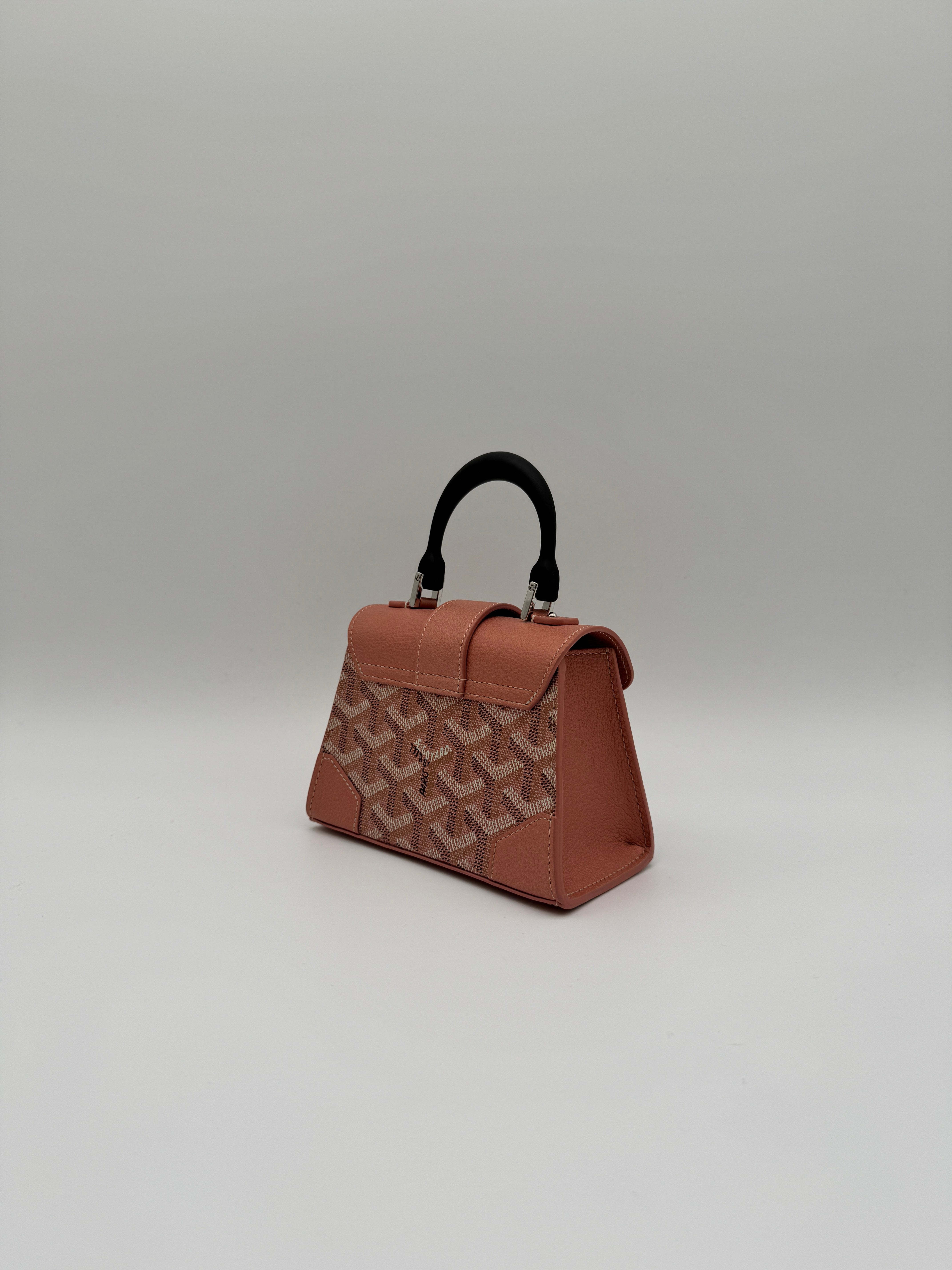 Goyard Saïgon Structuré Nano Multicoloured Pink Metallic Goyardine Palladium Hardware