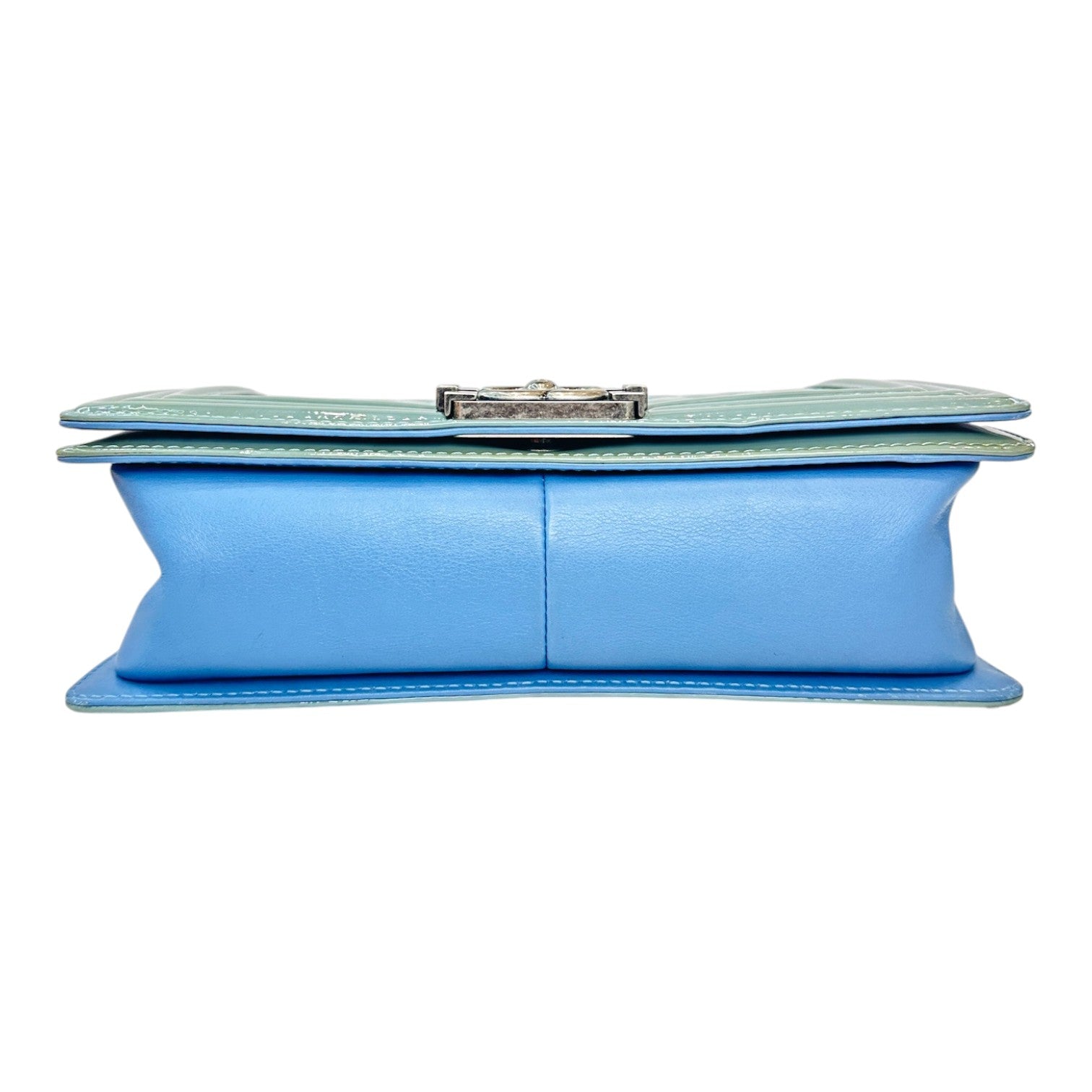 Chanel Leboy Medium Patent Blue/Green