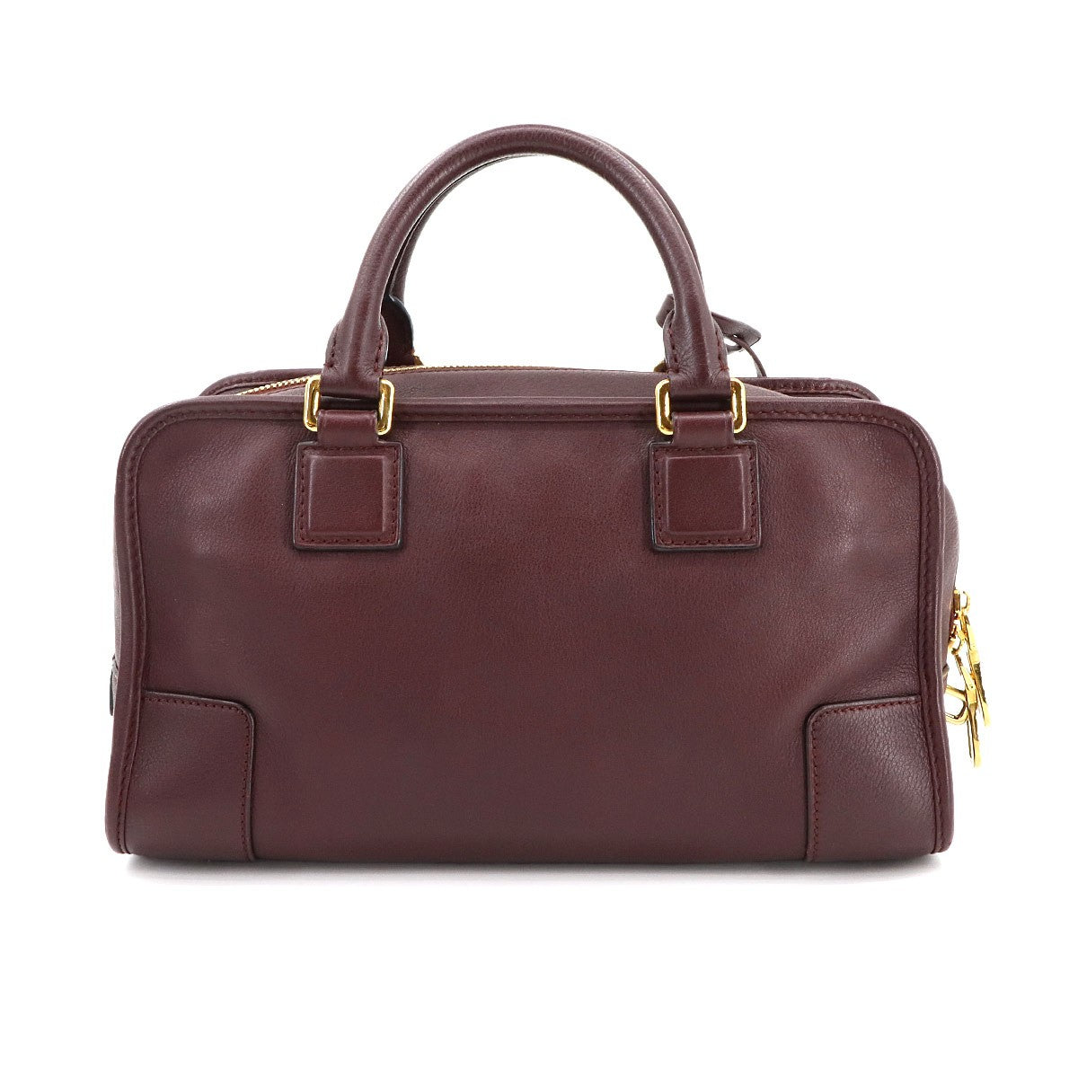 LOEWE Amazona 28 Hand Bag Leather Bordeaux Anagram Purse 902987861