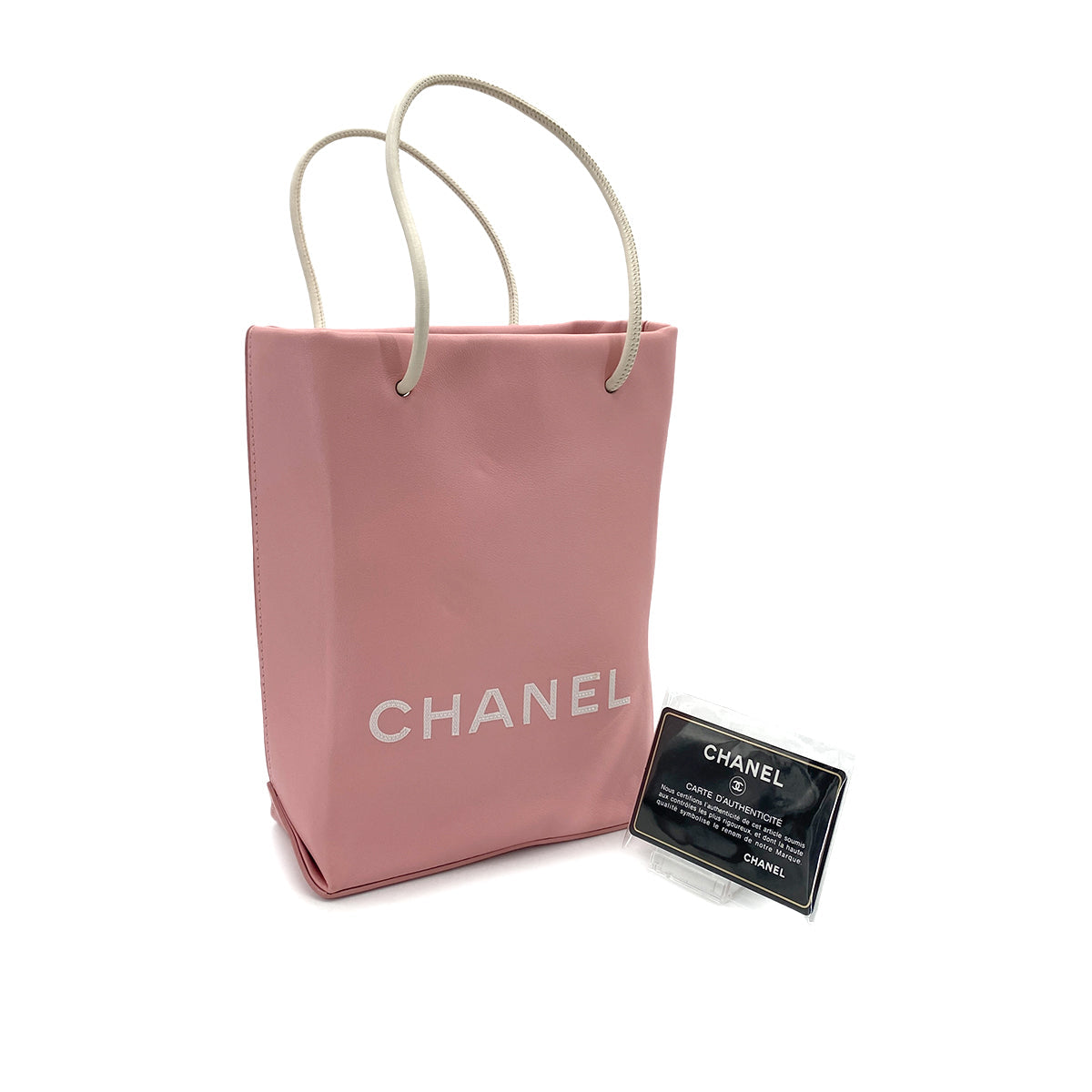 CHANEL VINTAGE ESSENTIAL TOTE BAG PINK CALF LEATHER 90249865