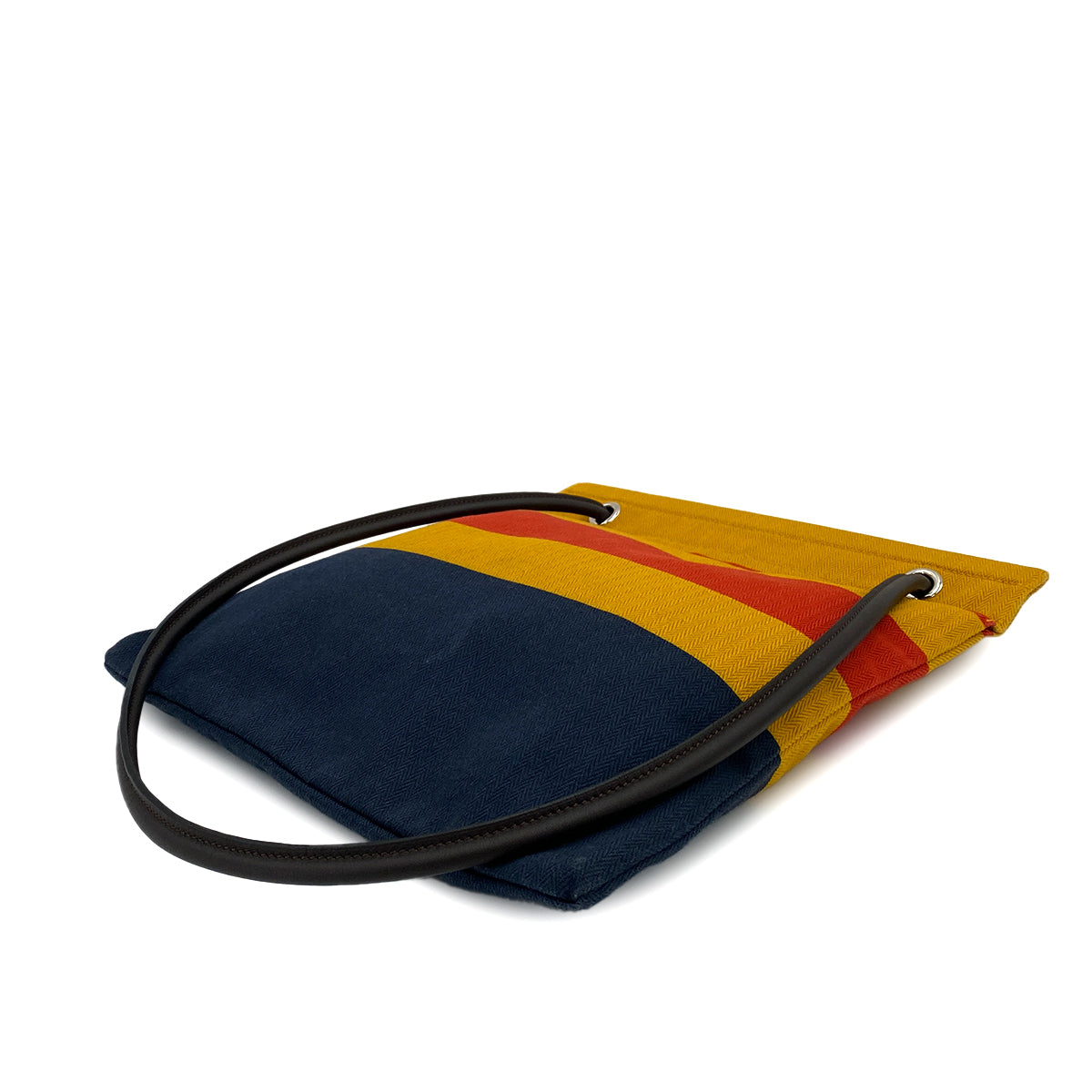 HERMES SAC ALINE MM LOCABAL JAUNE TOILE CHEVRON SWIFT SHOULDER BAG Z 90250506