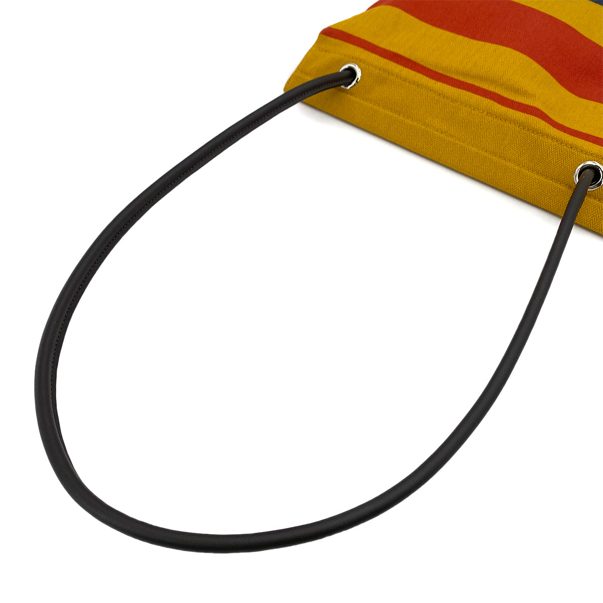 HERMES SAC ALINE MM LOCABAL JAUNE TOILE CHEVRON SWIFT SHOULDER BAG Z 90250506