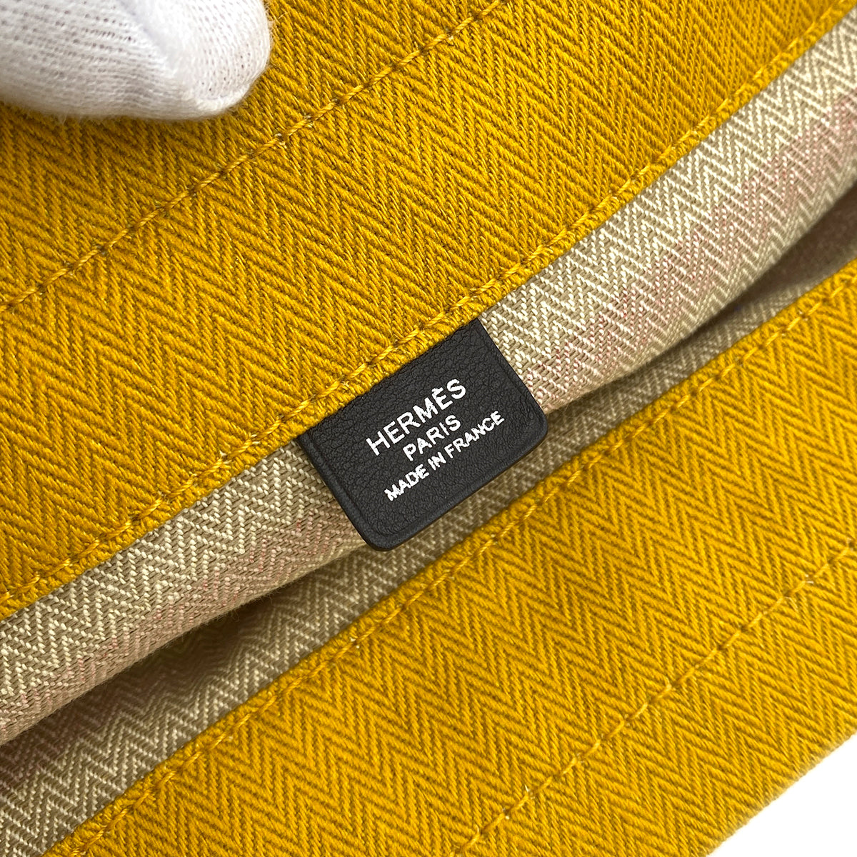 HERMES SAC ALINE MM LOCABAL JAUNE TOILE CHEVRON SWIFT SHOULDER BAG Z 90250506